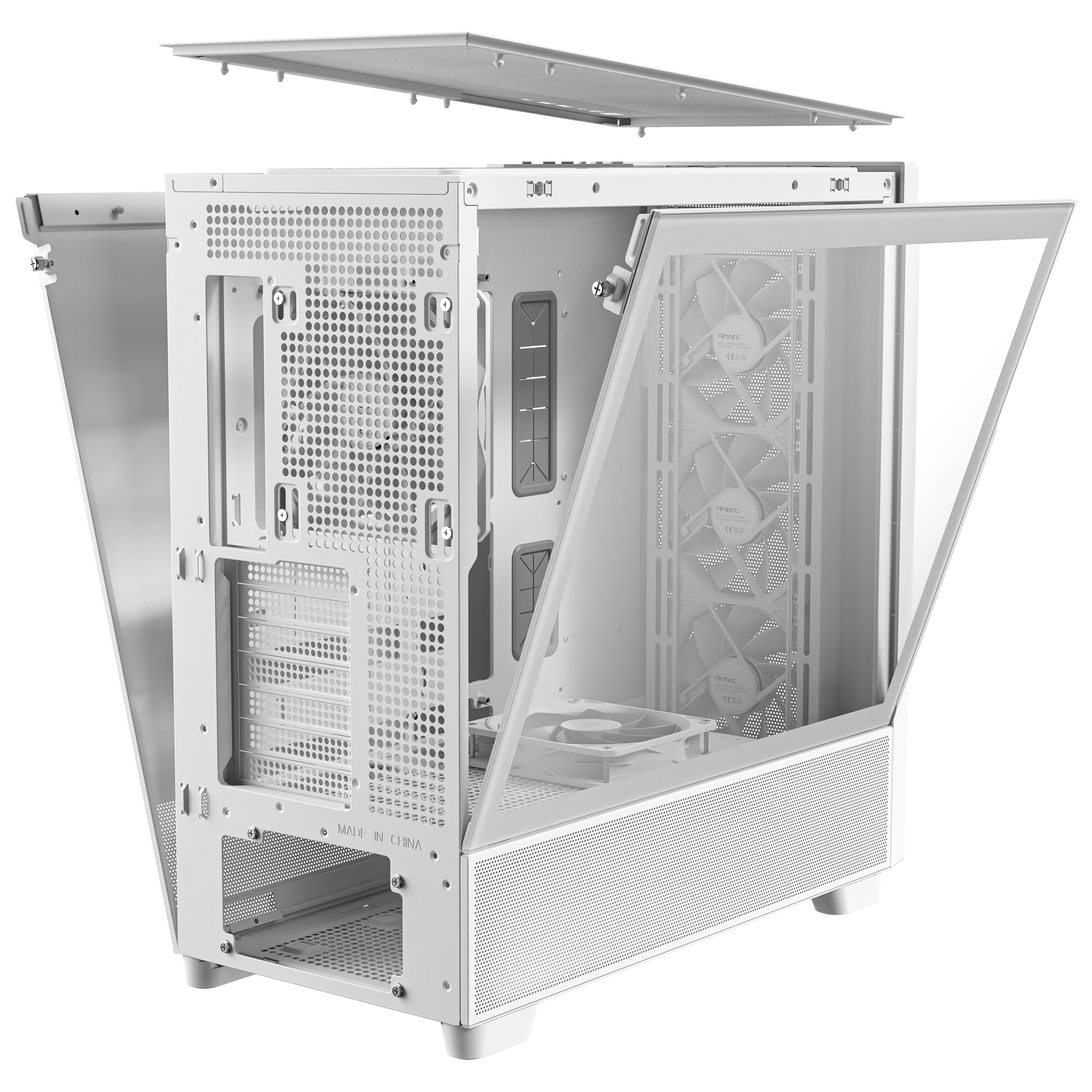 Antec - Antec Flux Mid Tower Case - White