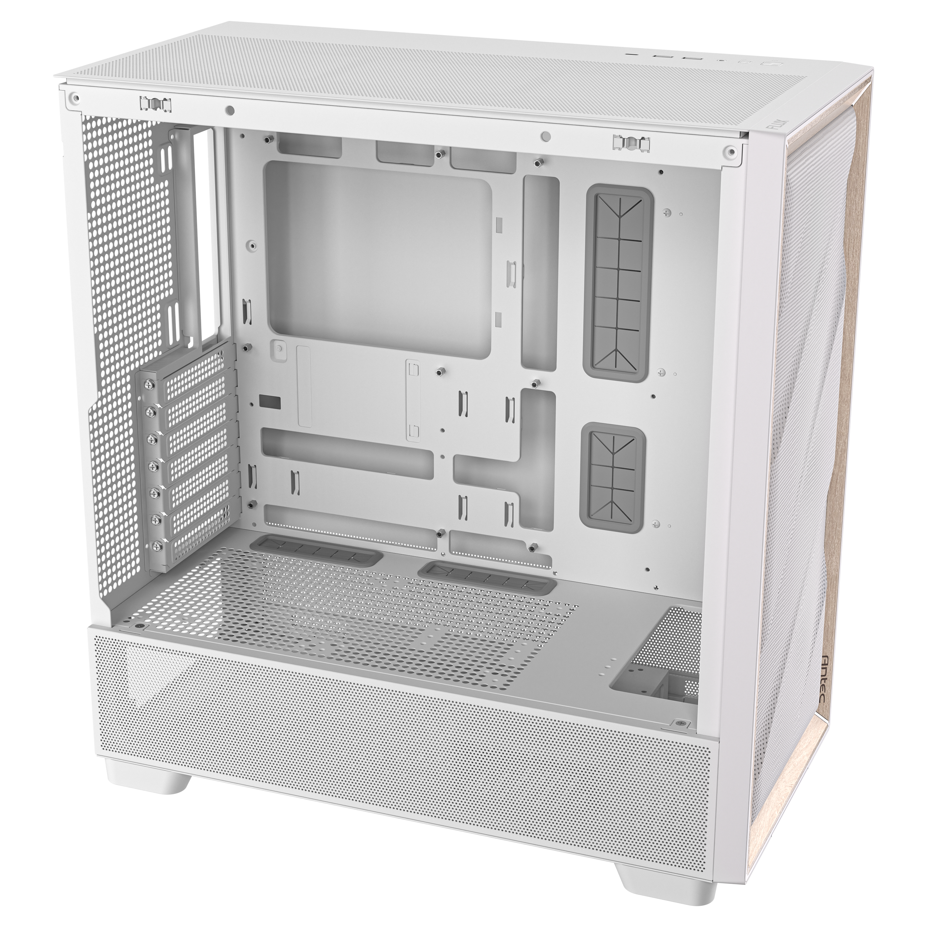 Antec - Antec Flux Mid Tower Case - White