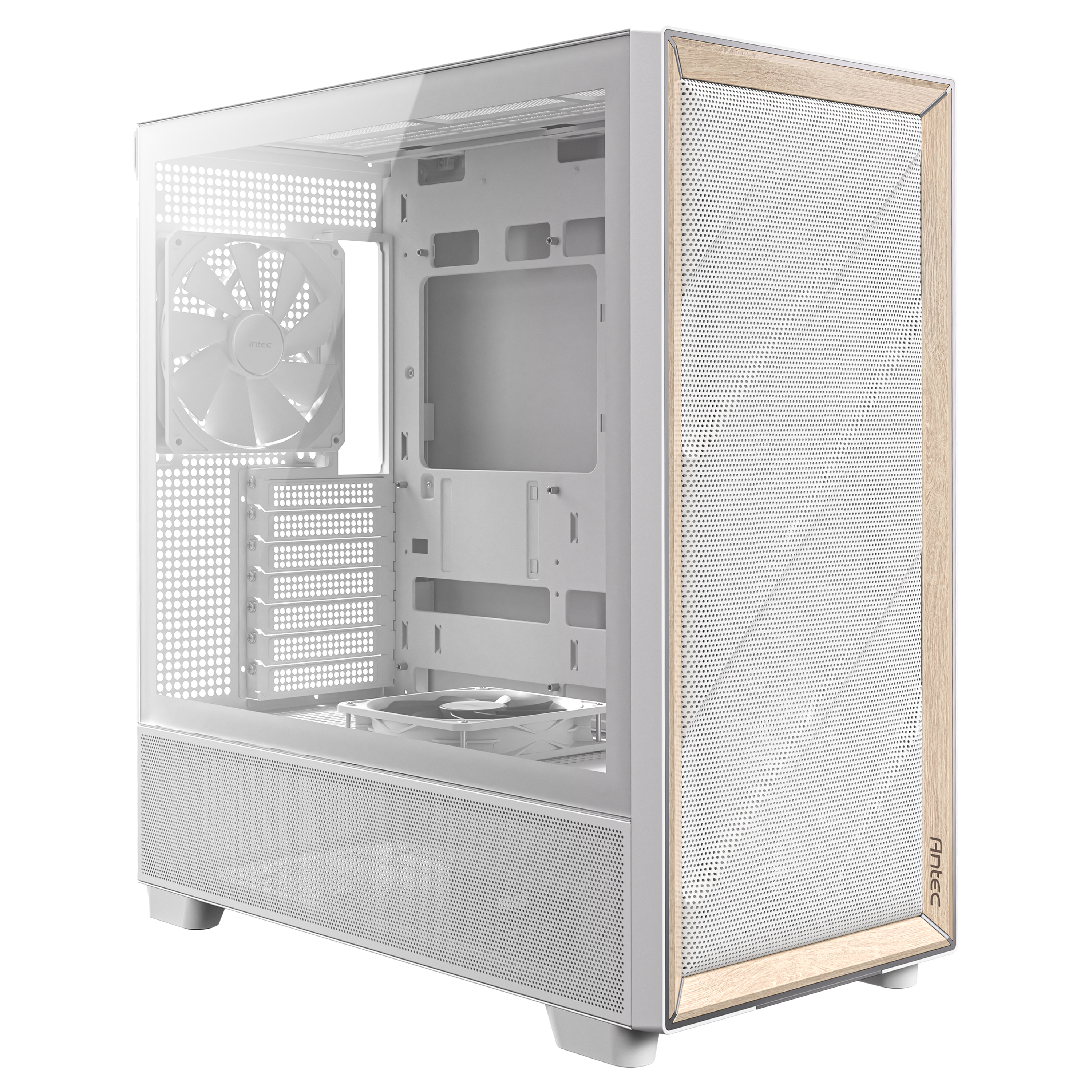 Antec - Antec Flux Mid Tower Case - White