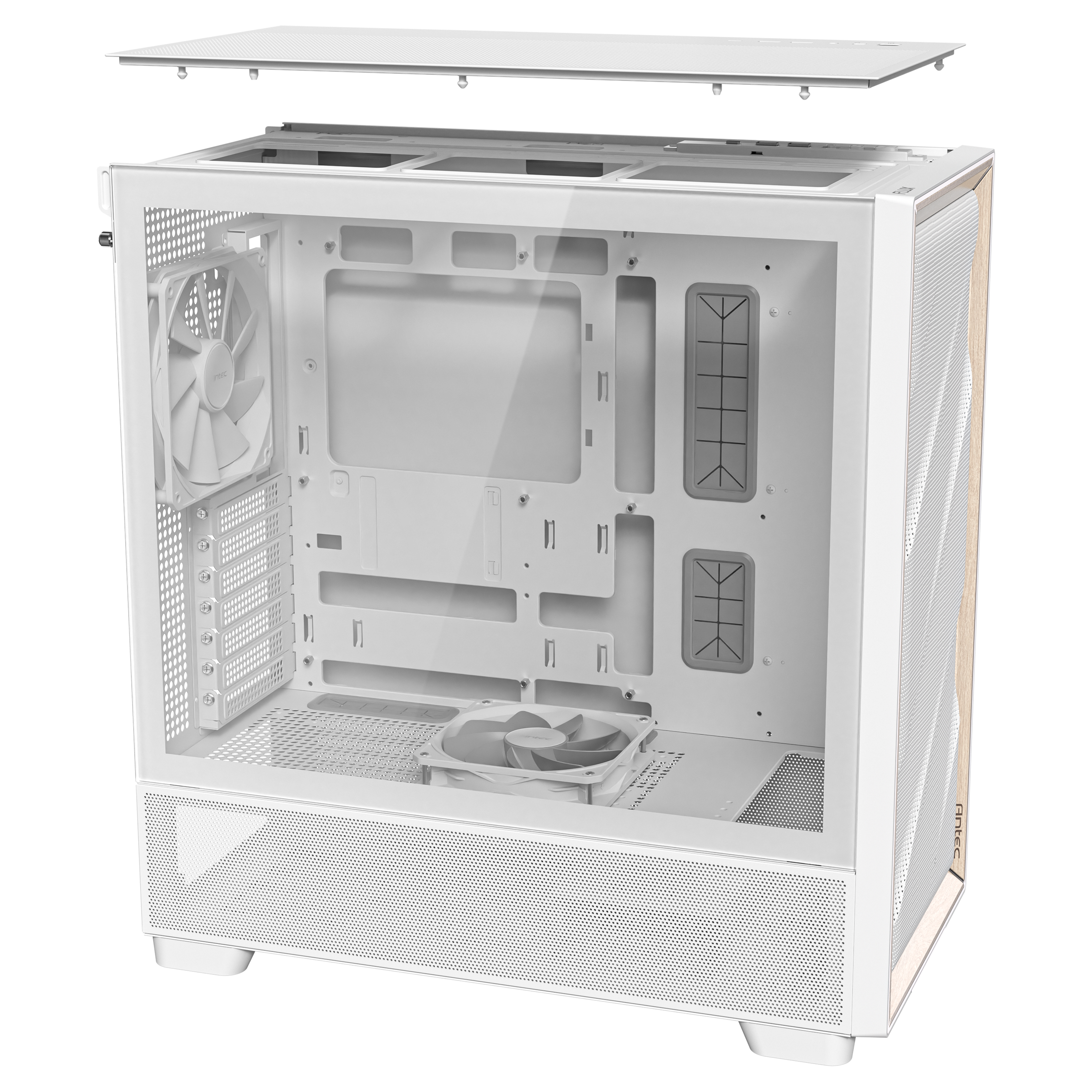 Antec - Antec Flux Mid Tower Case - White