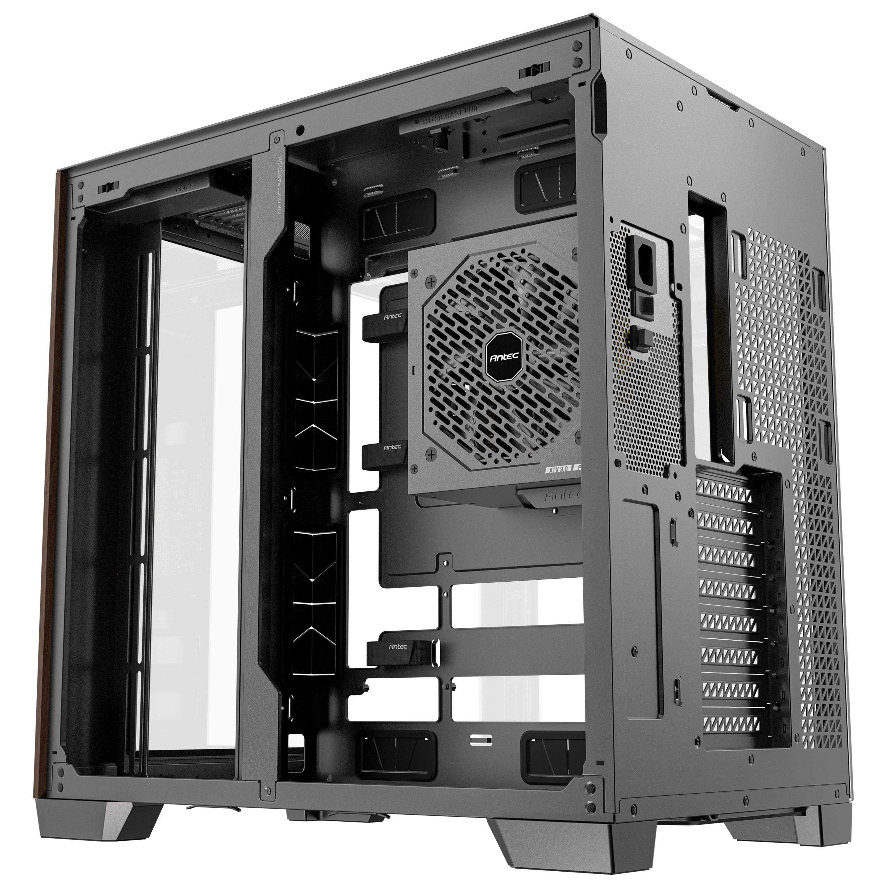 Antec - Antec C8 Curve Wood Full Tower Case - Black