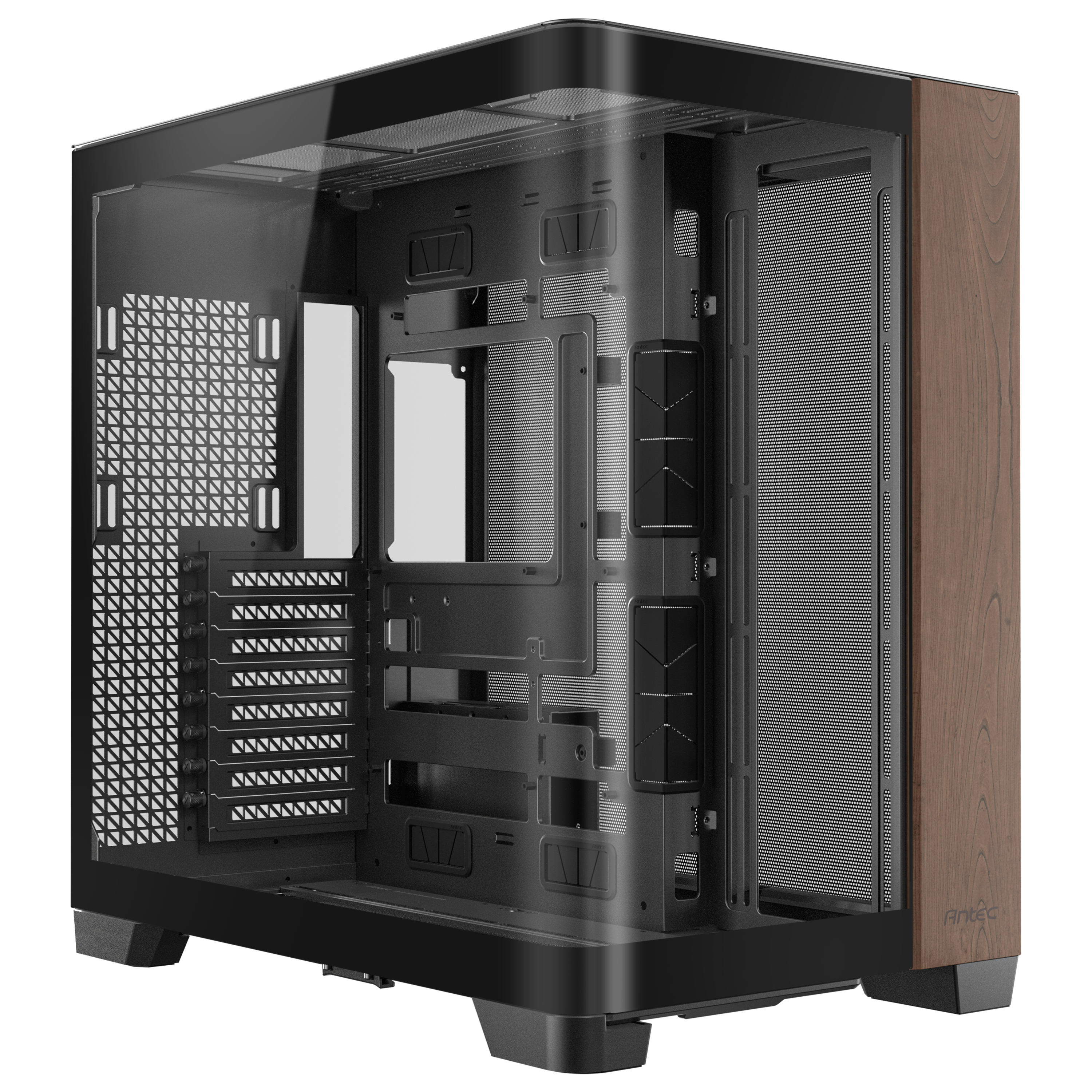 Antec - Antec C8 Curve Wood Full Tower Case - Black