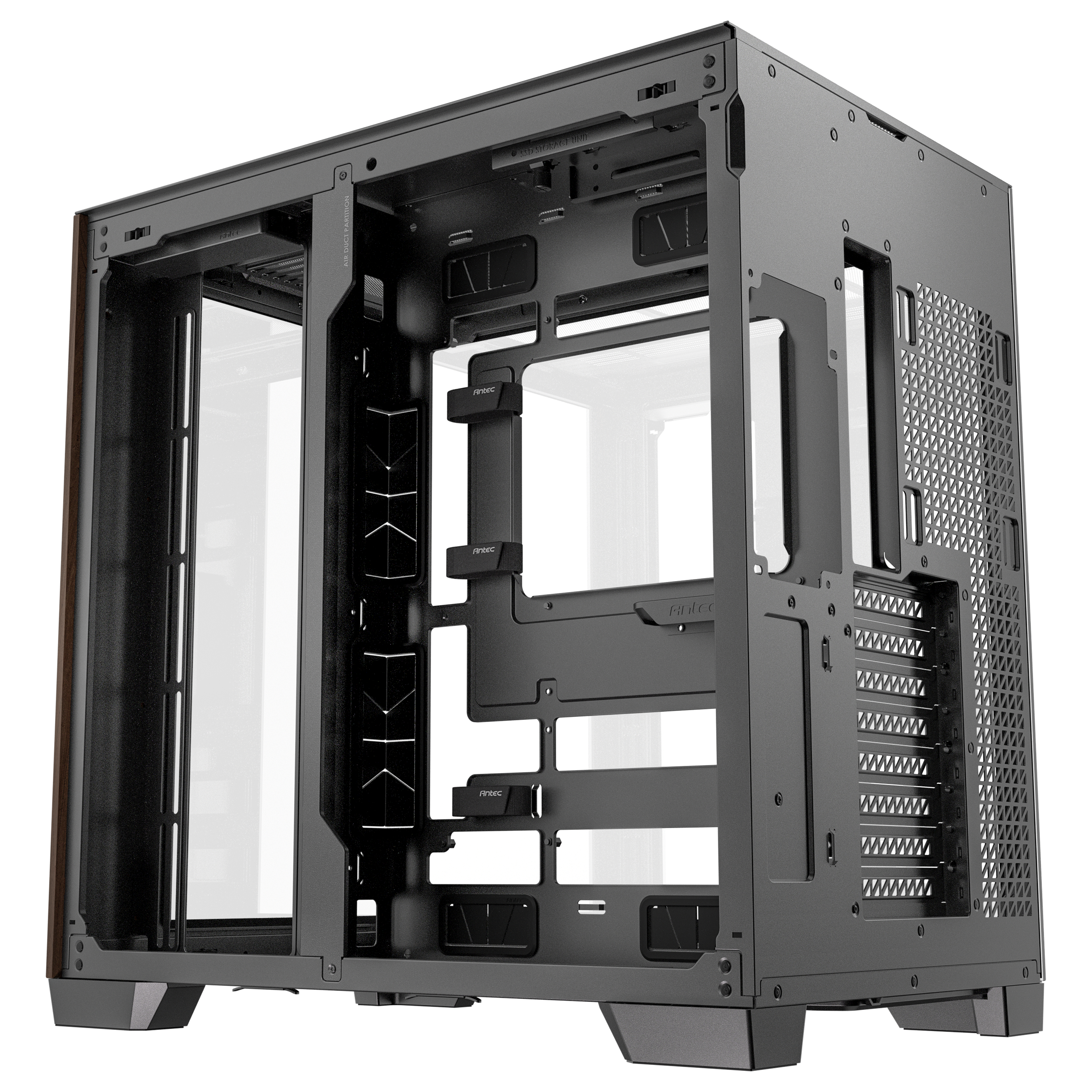 Antec - Antec C8 Curve Wood Full Tower Case - Black