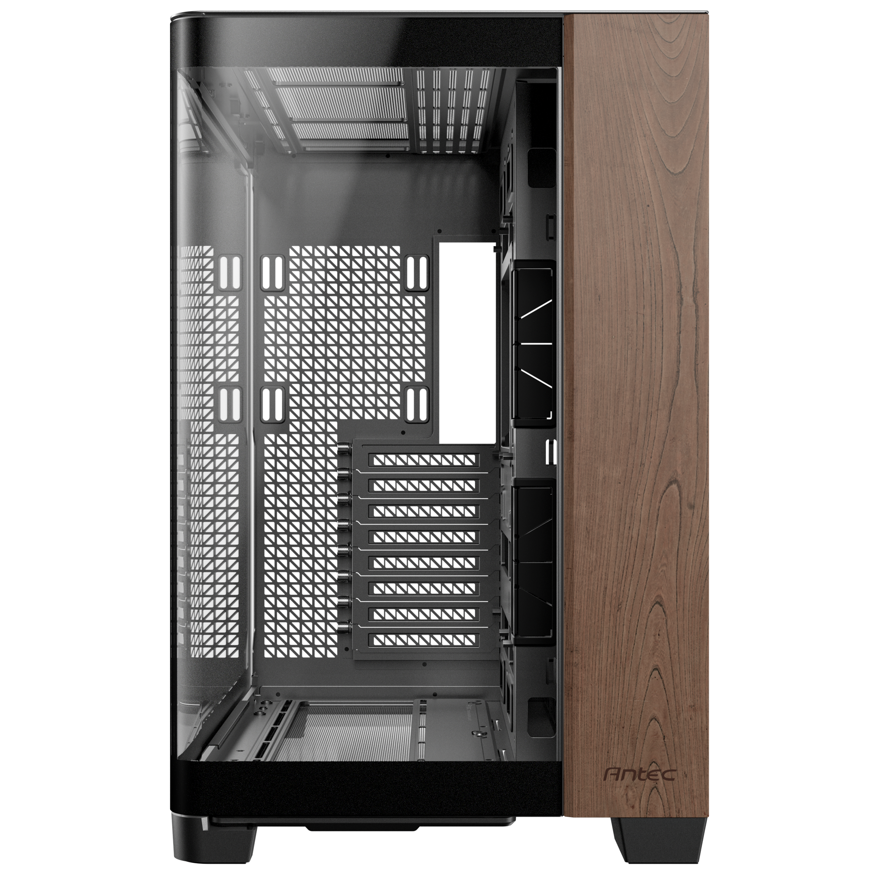 Antec - Antec C8 Curve Wood Full Tower Case - Black