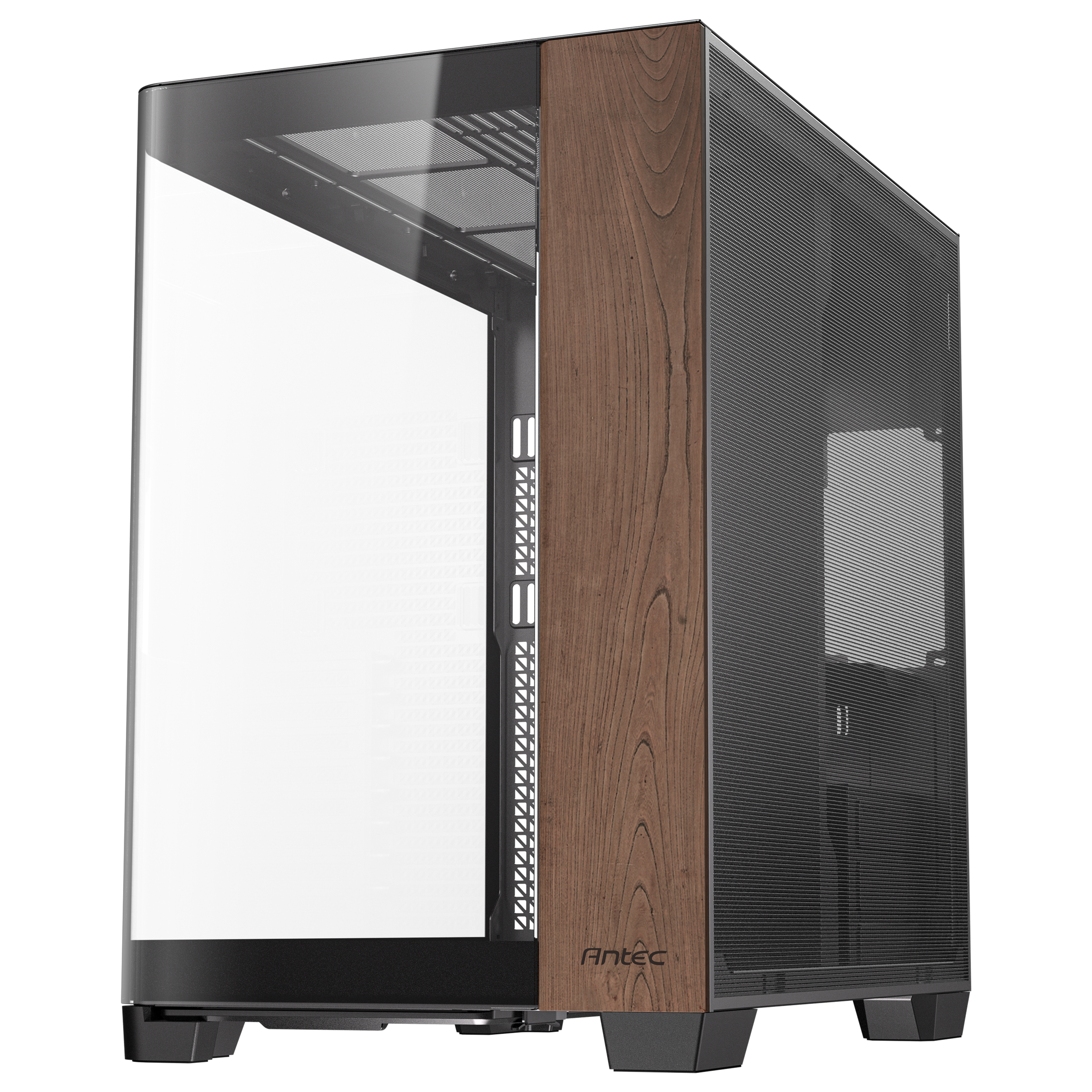 Antec - Antec C8 Curve Wood Full Tower Case - Black