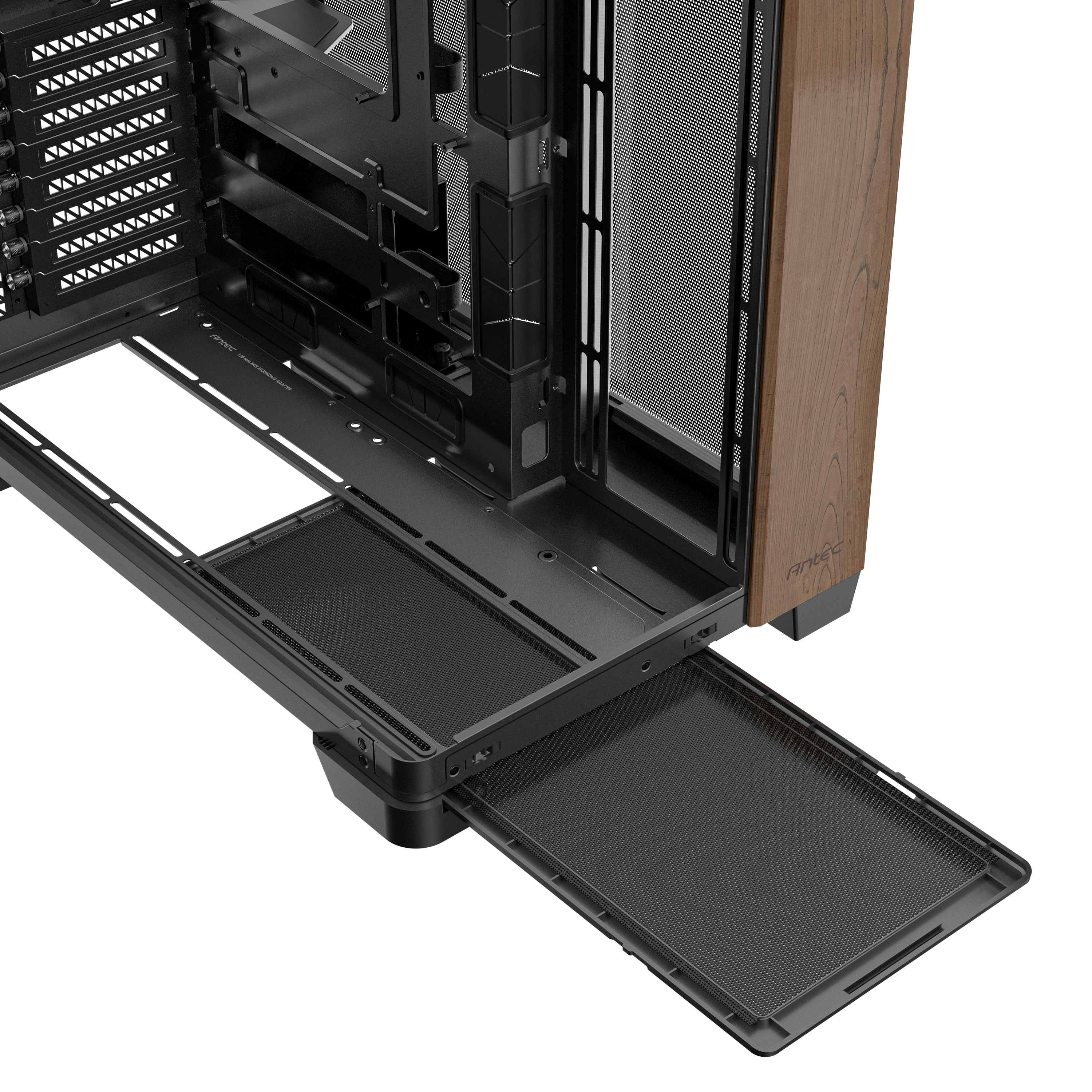 Antec - Antec C8 Curve Wood Full Tower Case - Black