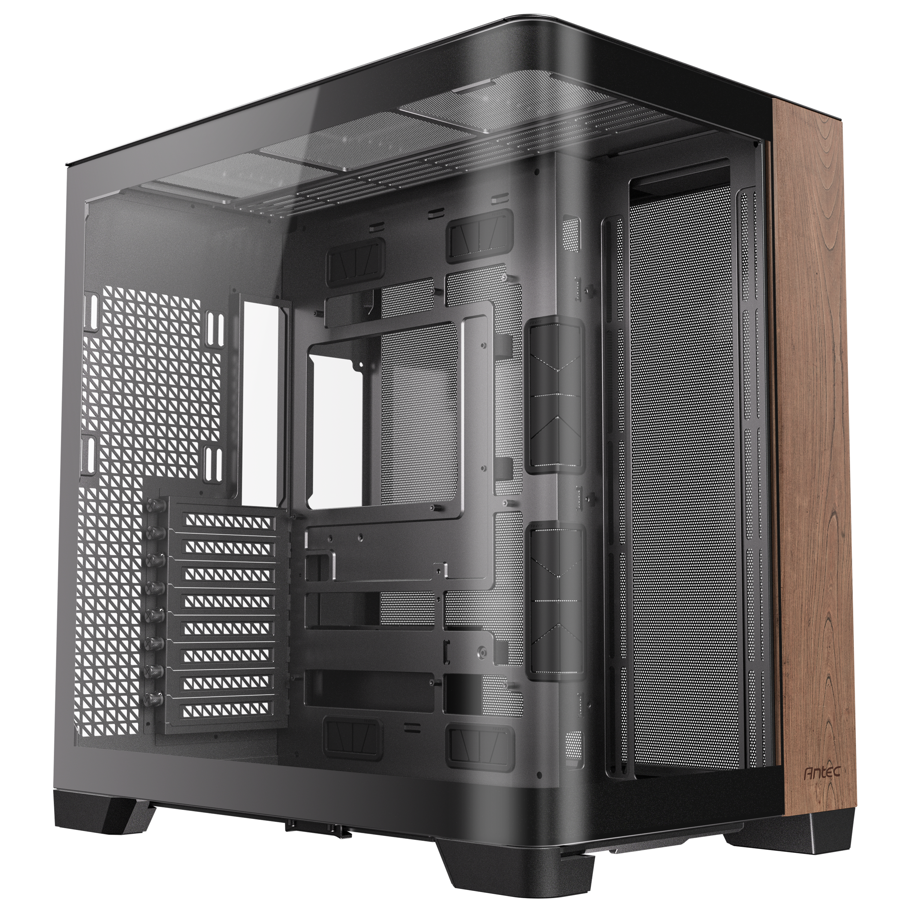 Antec C8 Curve Wood Full Tower Case - Black