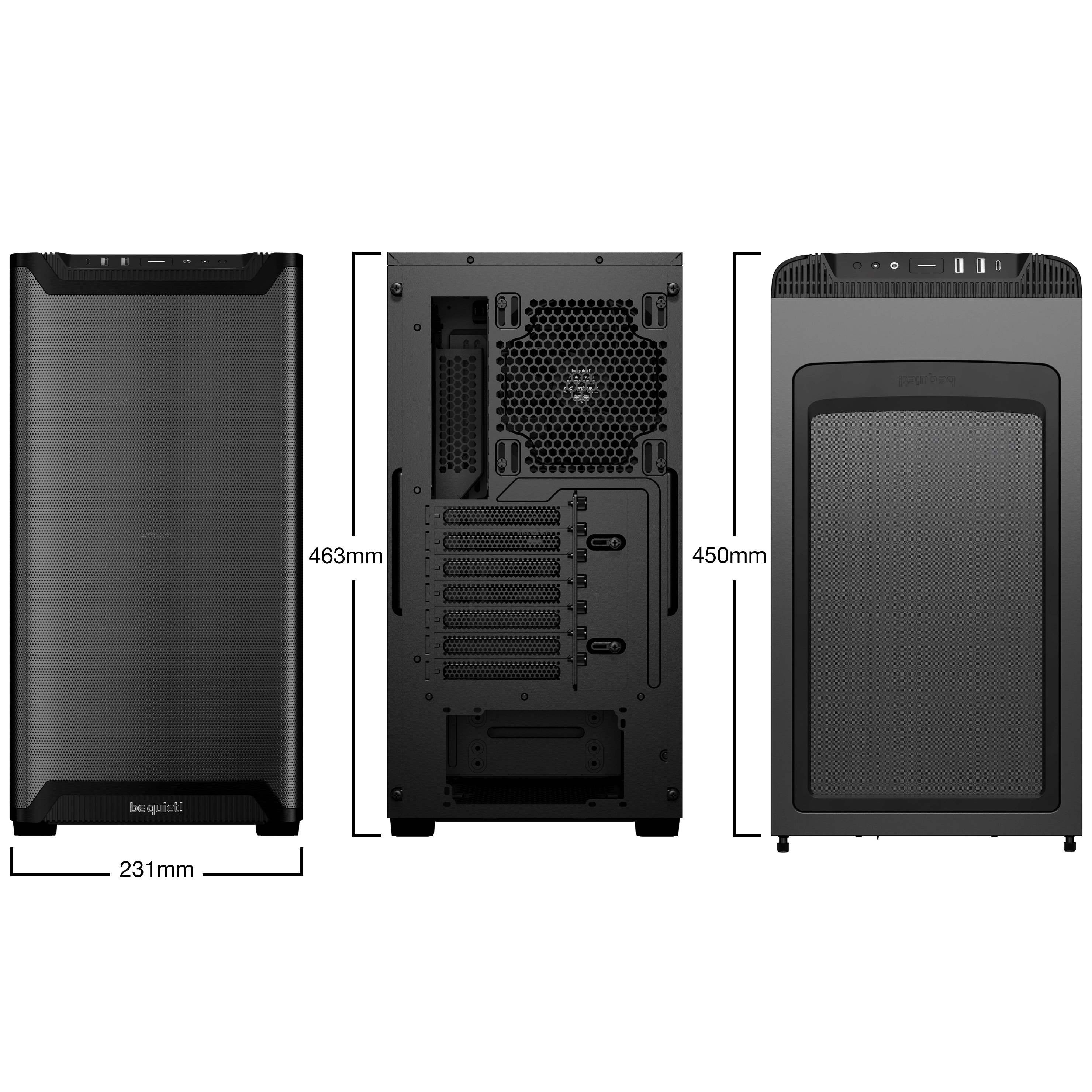 be quiet! - be quiet! PURE BASE 501 Airflow Black Mid Tower Case