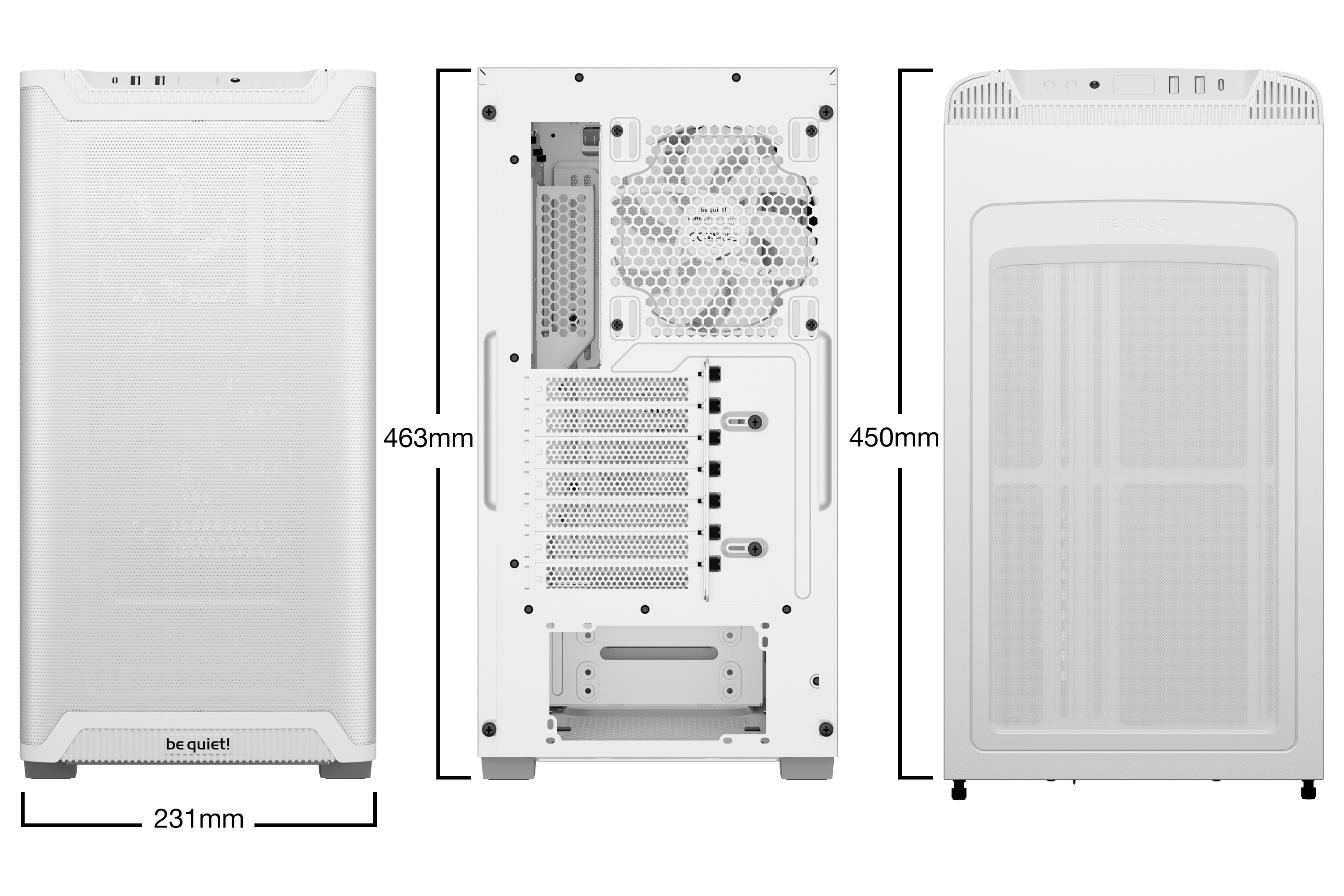 be quiet! - be quiet! PURE BASE 501 Airflow White Mid Tower Case