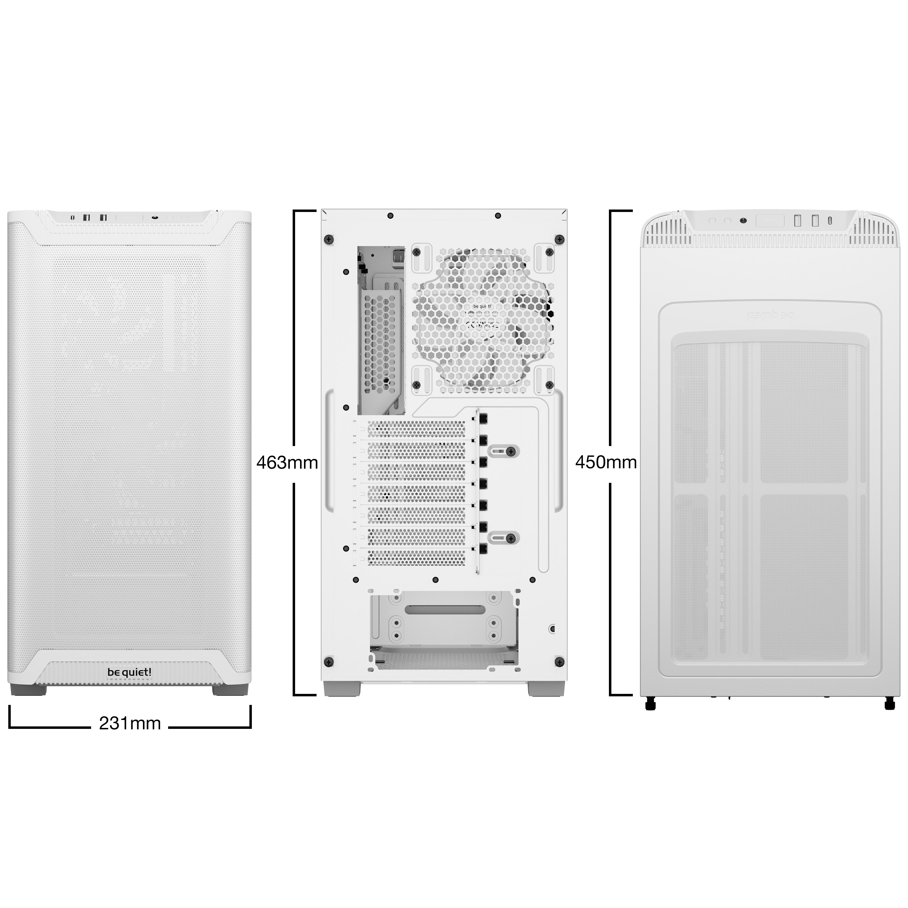 be quiet! - be quiet! PURE BASE 501 Airflow White Mid Tower Case