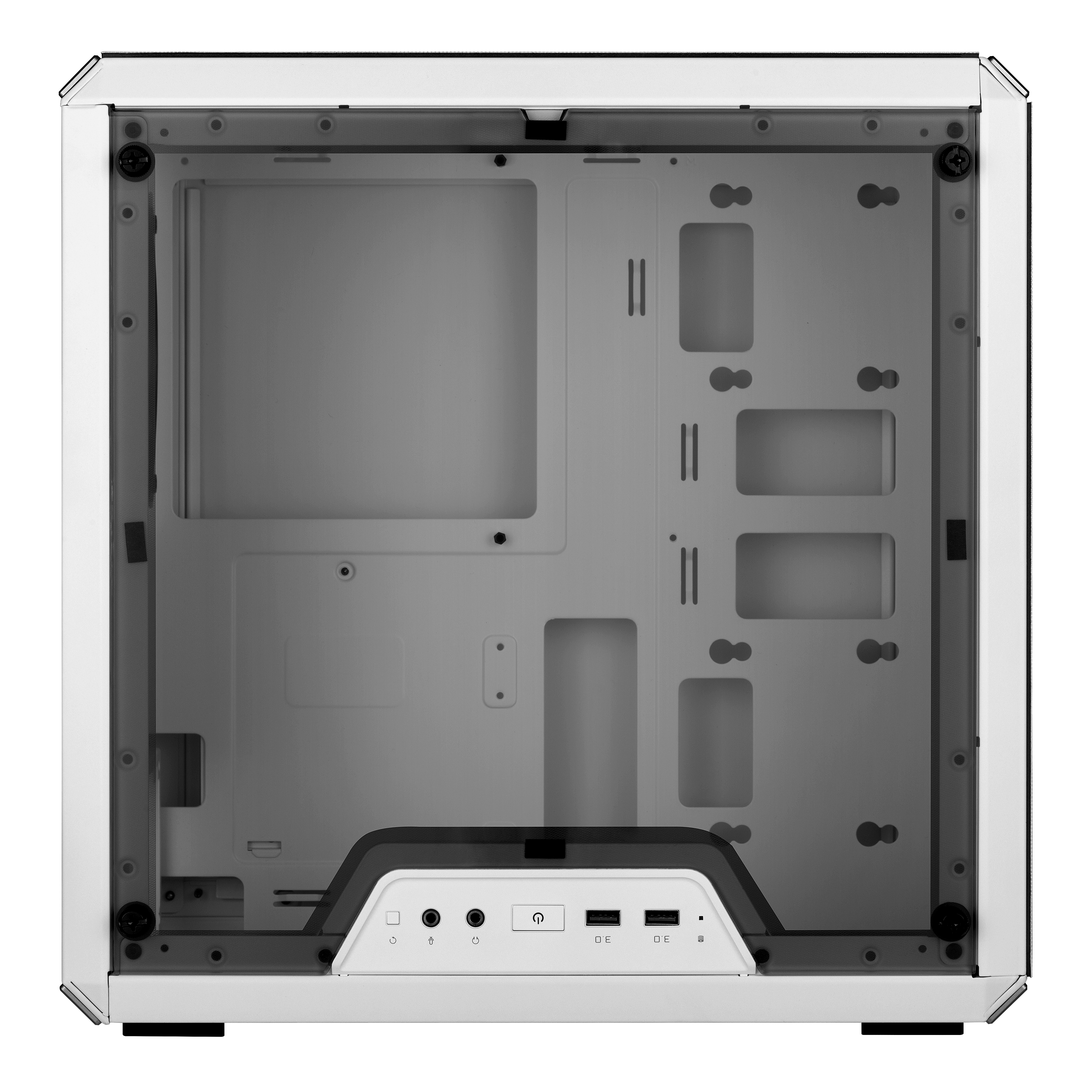 Cooler Master - Cooler Master MasterBox Q300L Micro-ATX Case - White Window