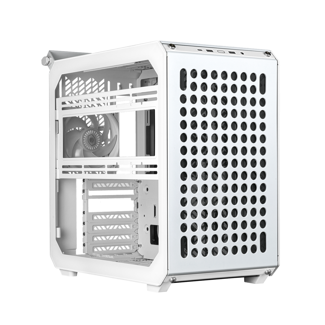 Cooler Master - Cooler Master Qube 500 Flatpack Mid-Tower Case - White
