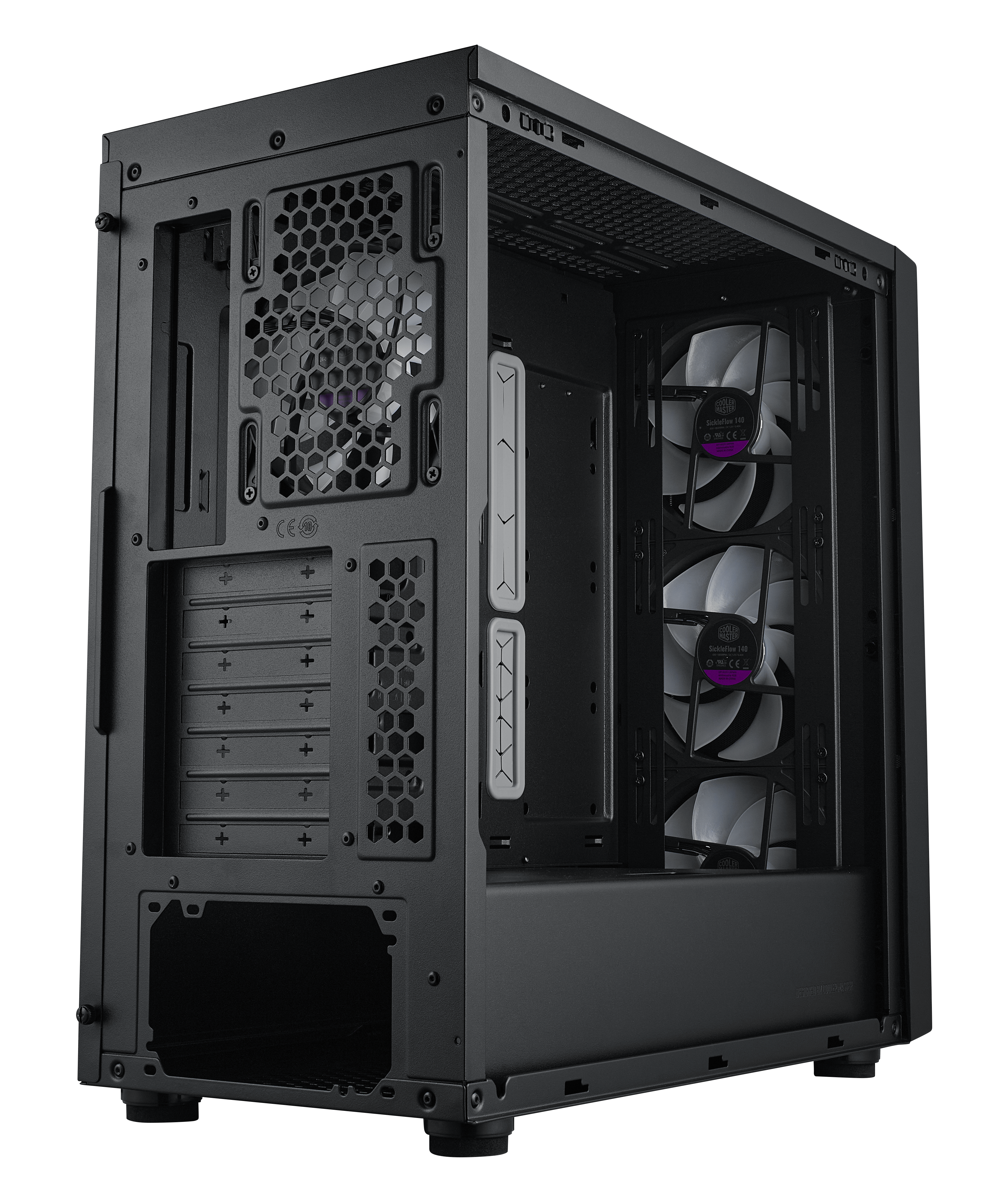 Cooler Master - Cooler Master MasterBox 600 Mid Tower ATX Case - Black