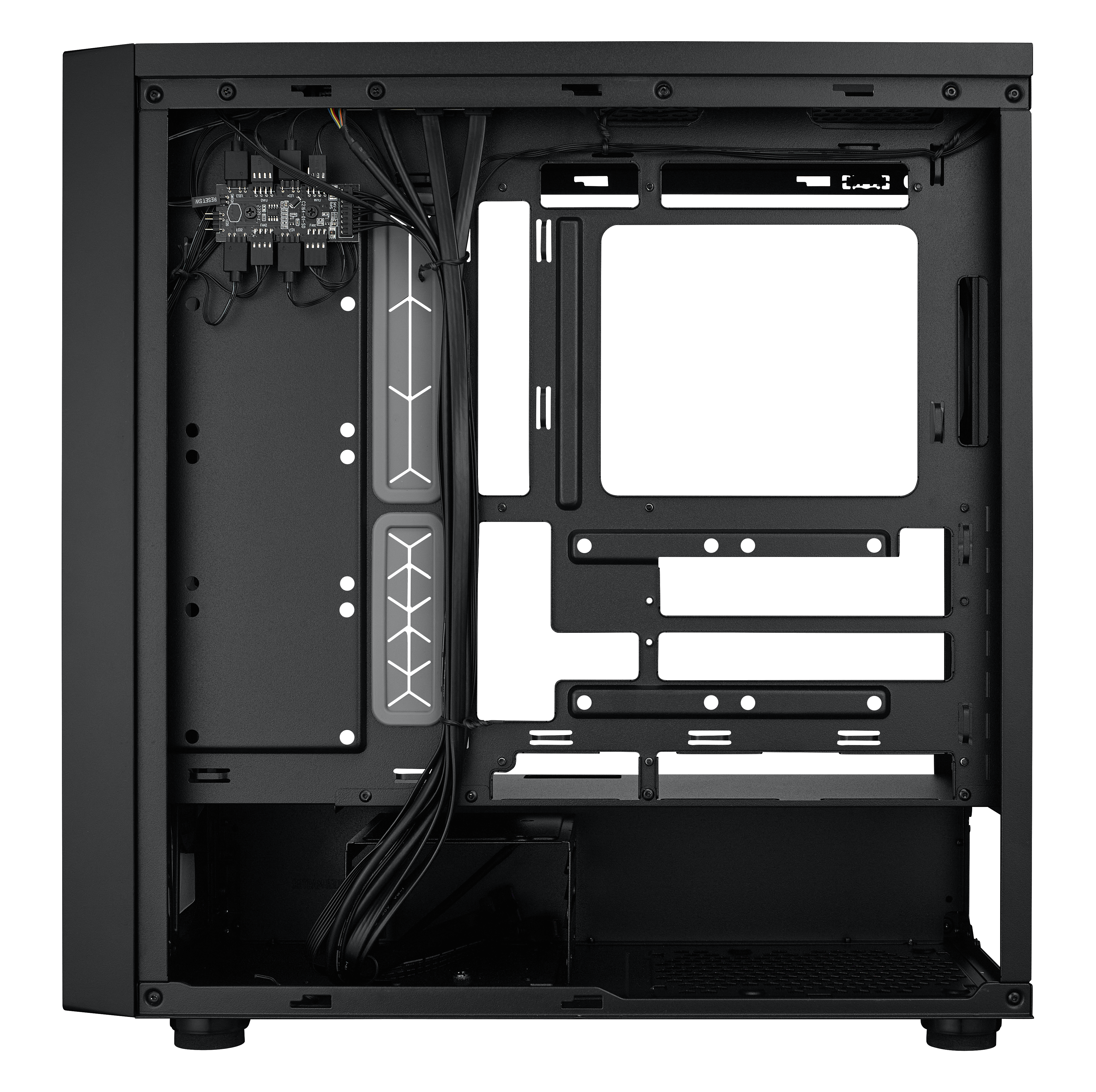 Cooler Master - Cooler Master MasterBox 600 Mid Tower ATX Case - Black