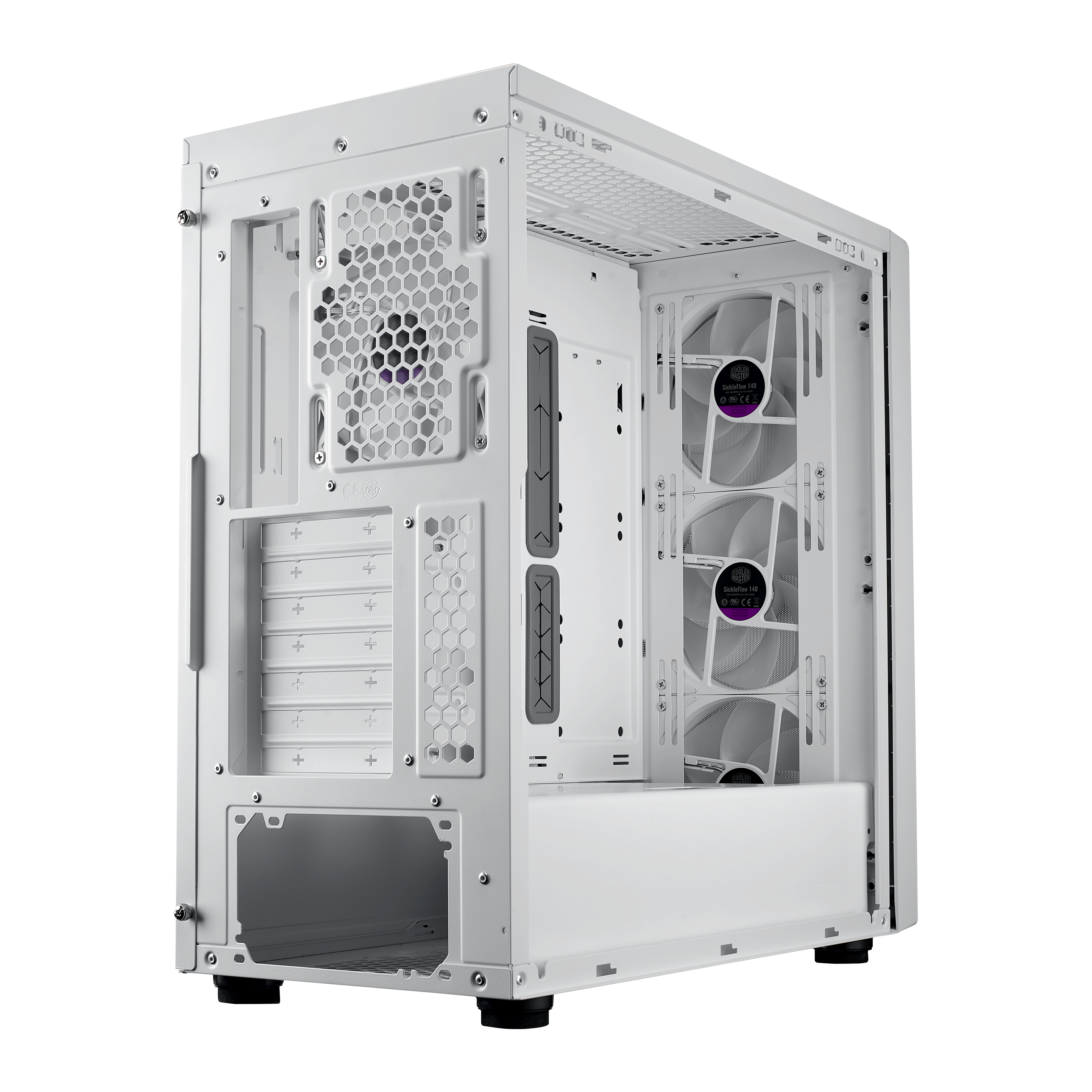 Cooler Master - Cooler Master MasterBox 600 Mid Tower ATX Case - White