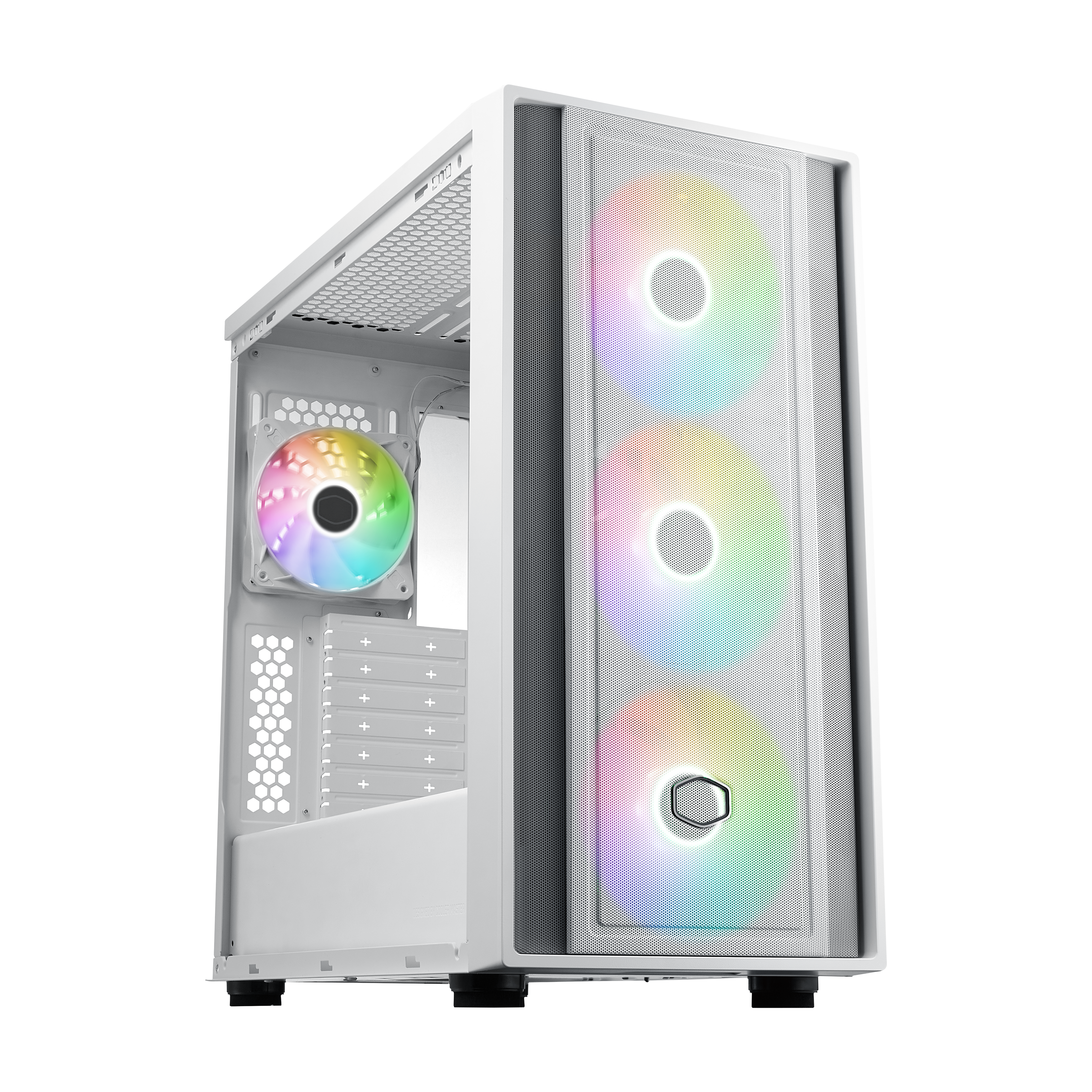 Cooler Master - Cooler Master MasterBox 600 Mid Tower ATX Case - White