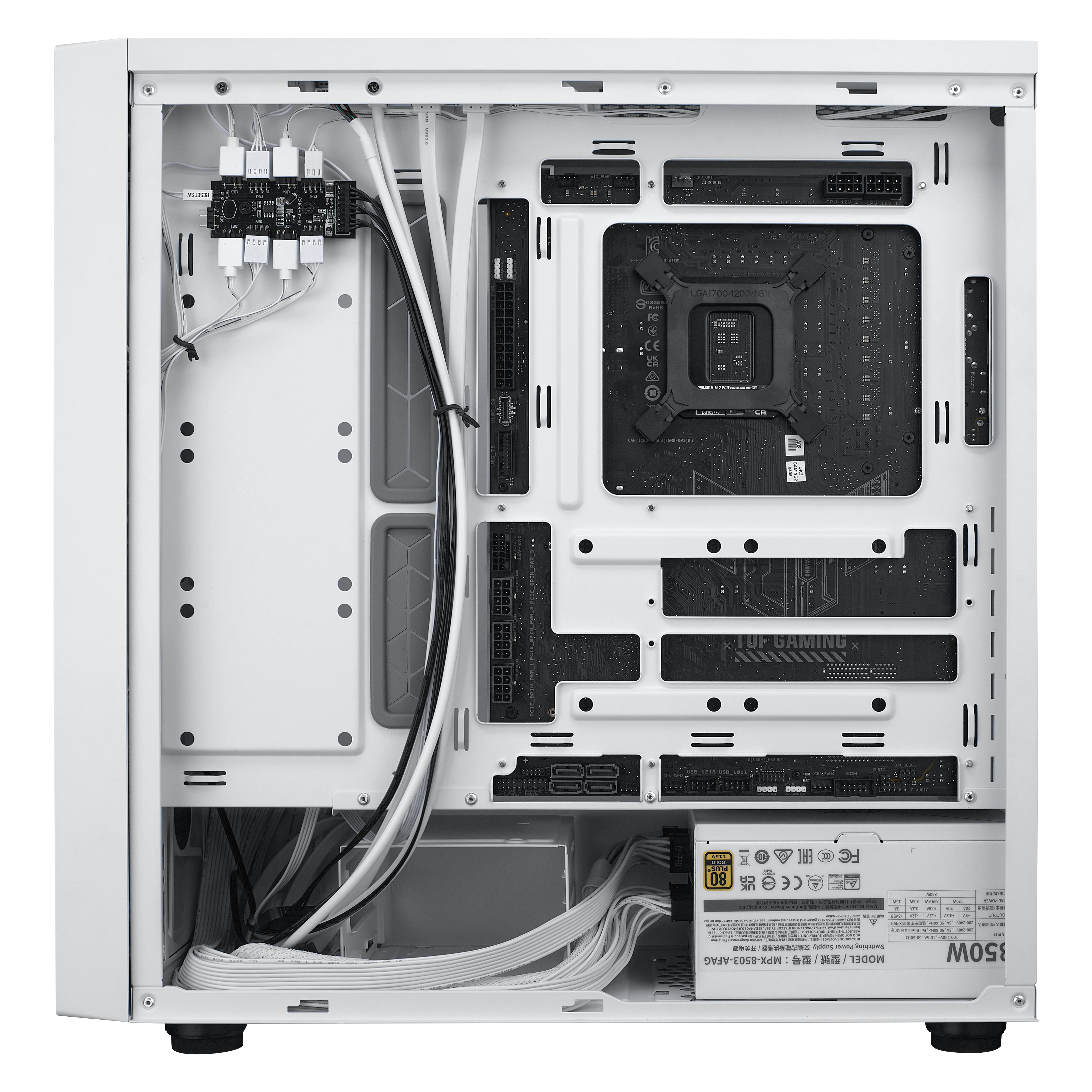 Cooler Master - Cooler Master MasterBox 600 Mid Tower ATX Case - White