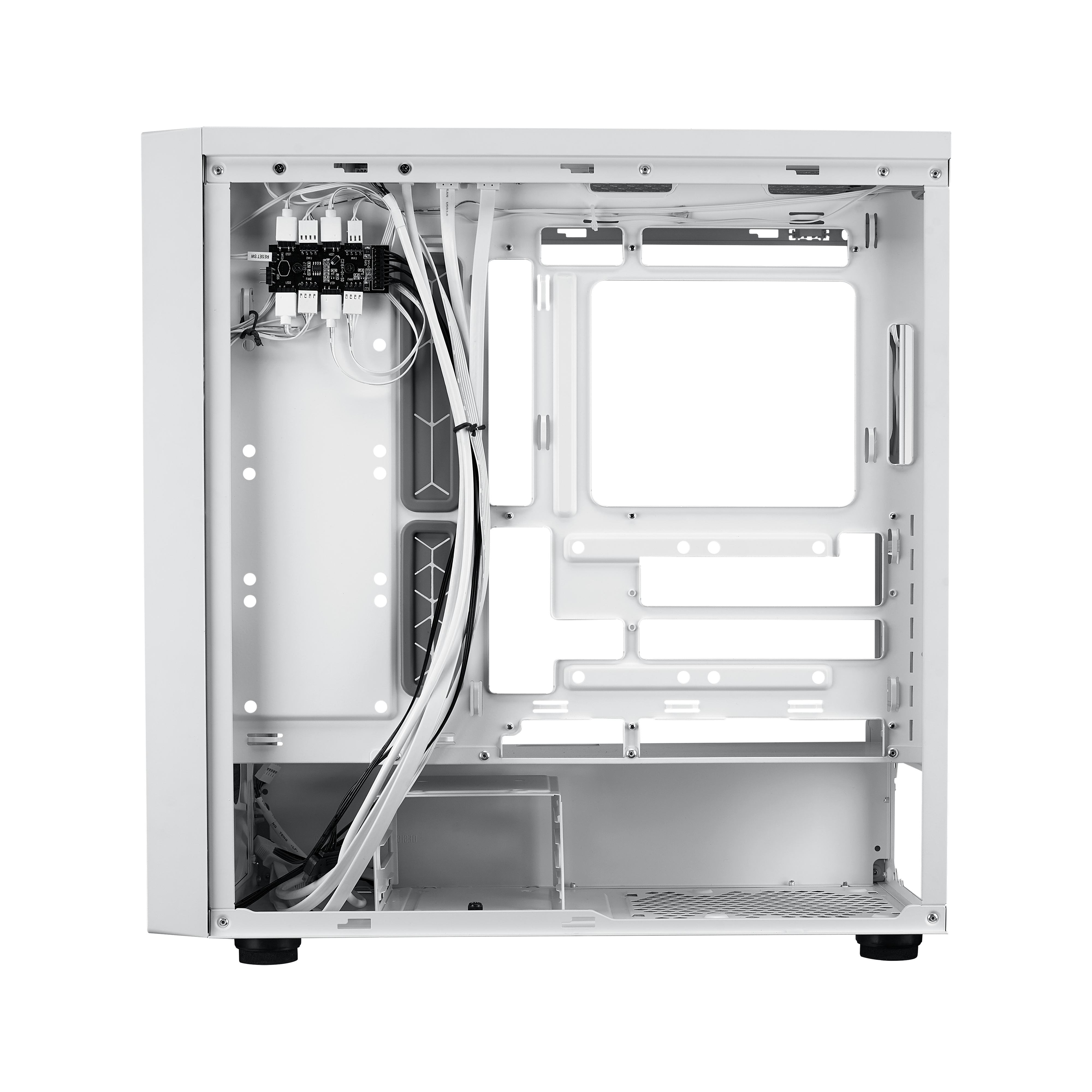 Cooler Master - Cooler Master MasterBox 600 Mid Tower ATX Case - White