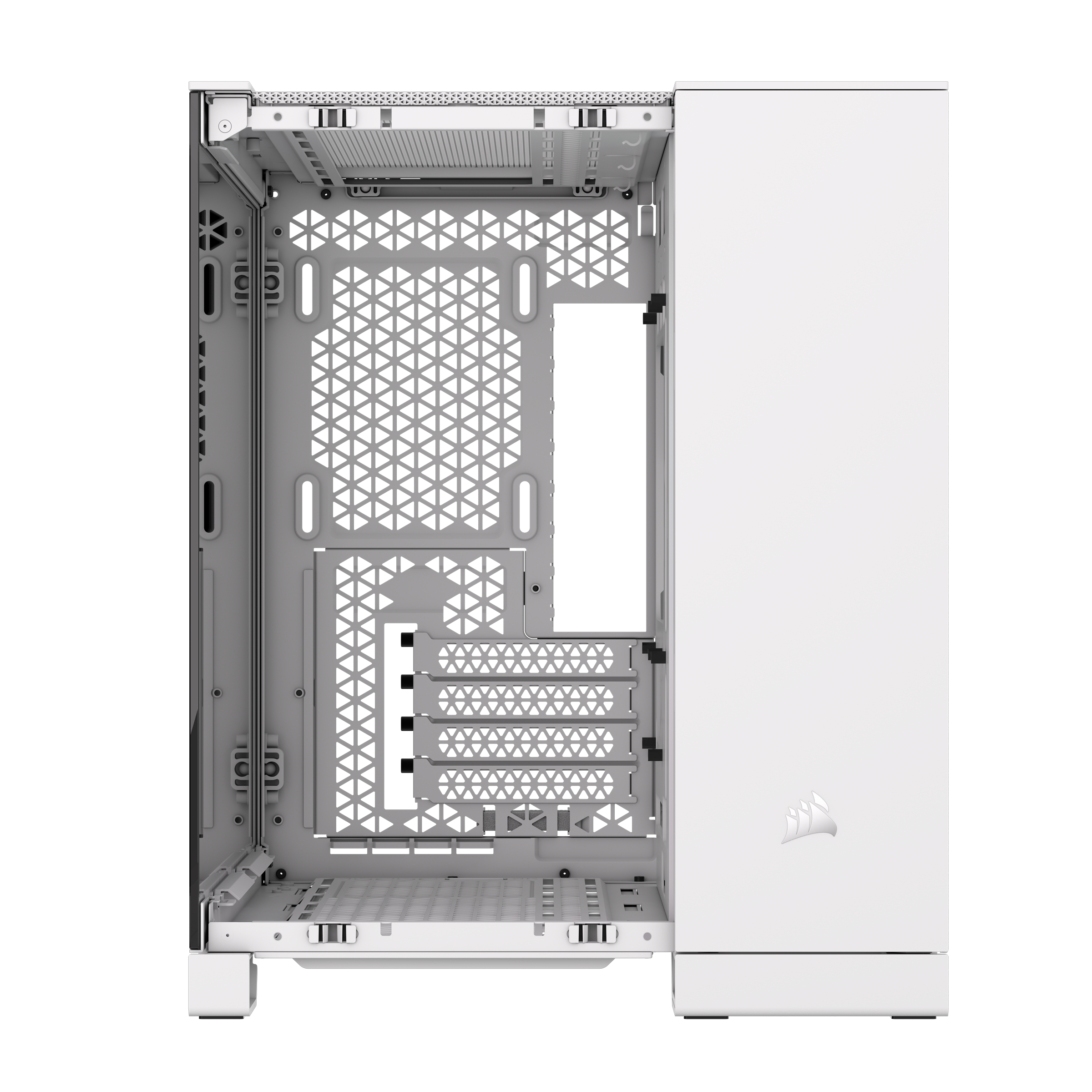 CORSAIR - Corsair iCUE LINK 2500X RGB Micro ATX Dual Chamber PC Case - White CC-9011268-WW