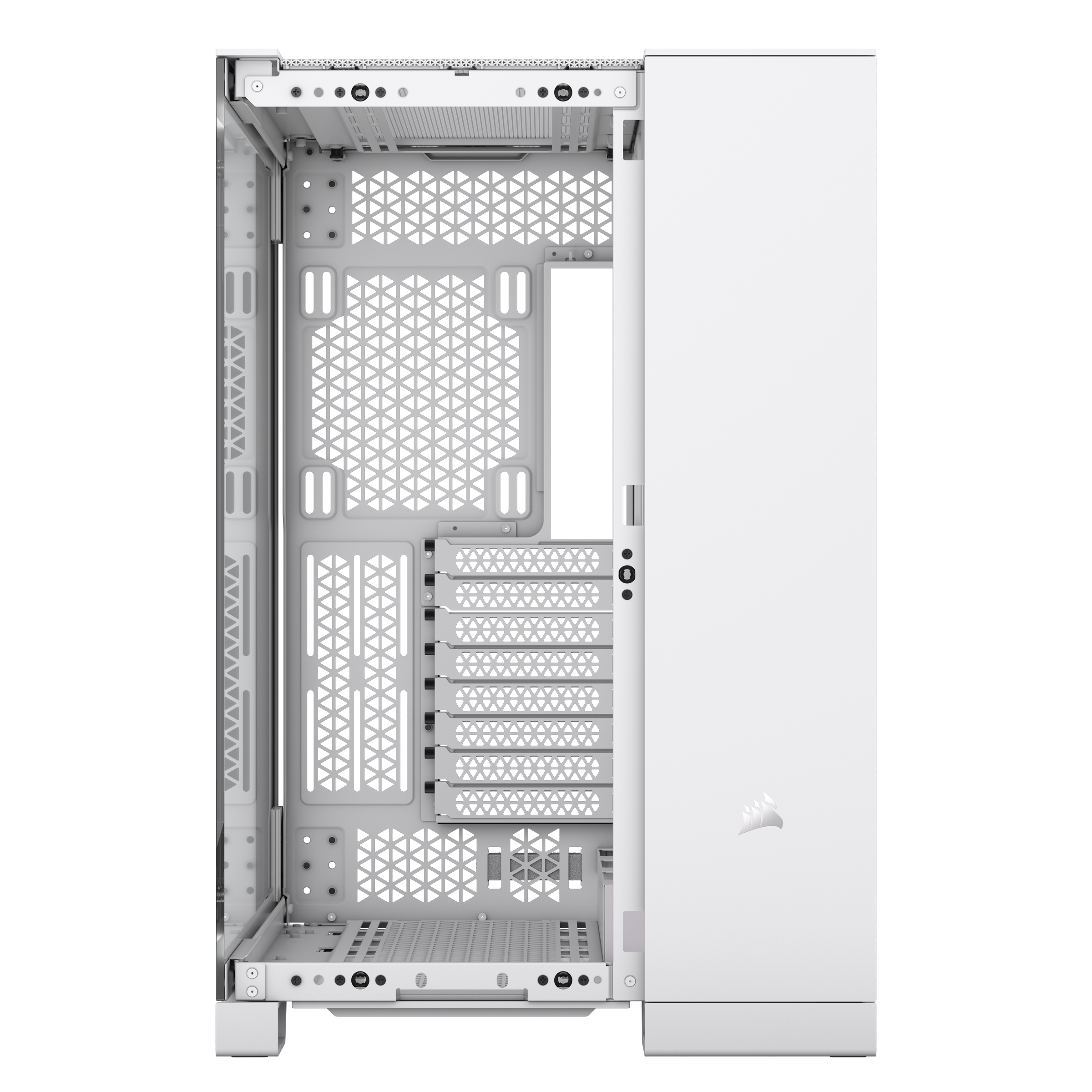 CORSAIR - Corsair iCUE LINK 6500X RGB Mid-Tower Dual Chamber PC Case - White CC-9011270-WW