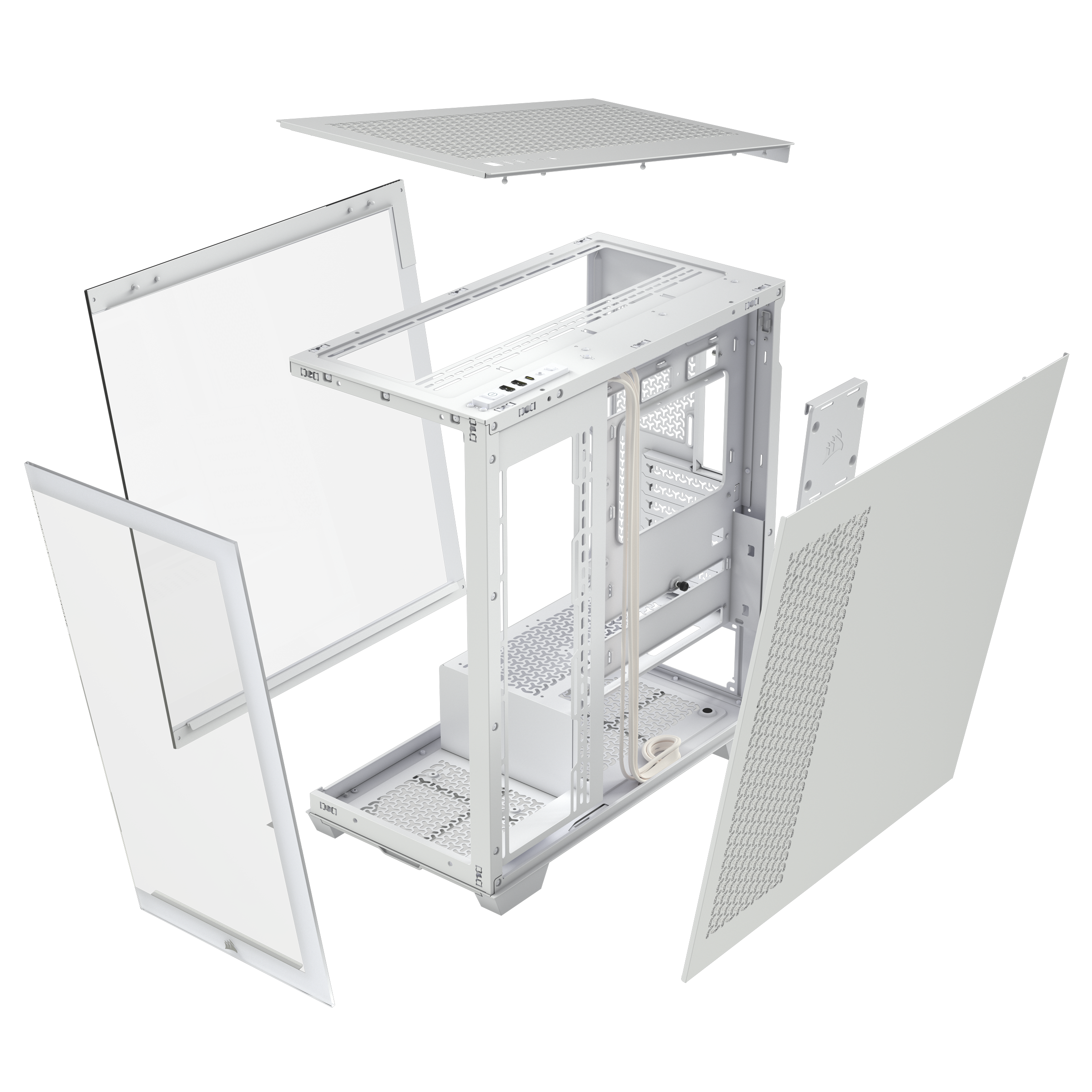 CORSAIR - Corsair 3500X Tempered Glass Mid-Tower - White