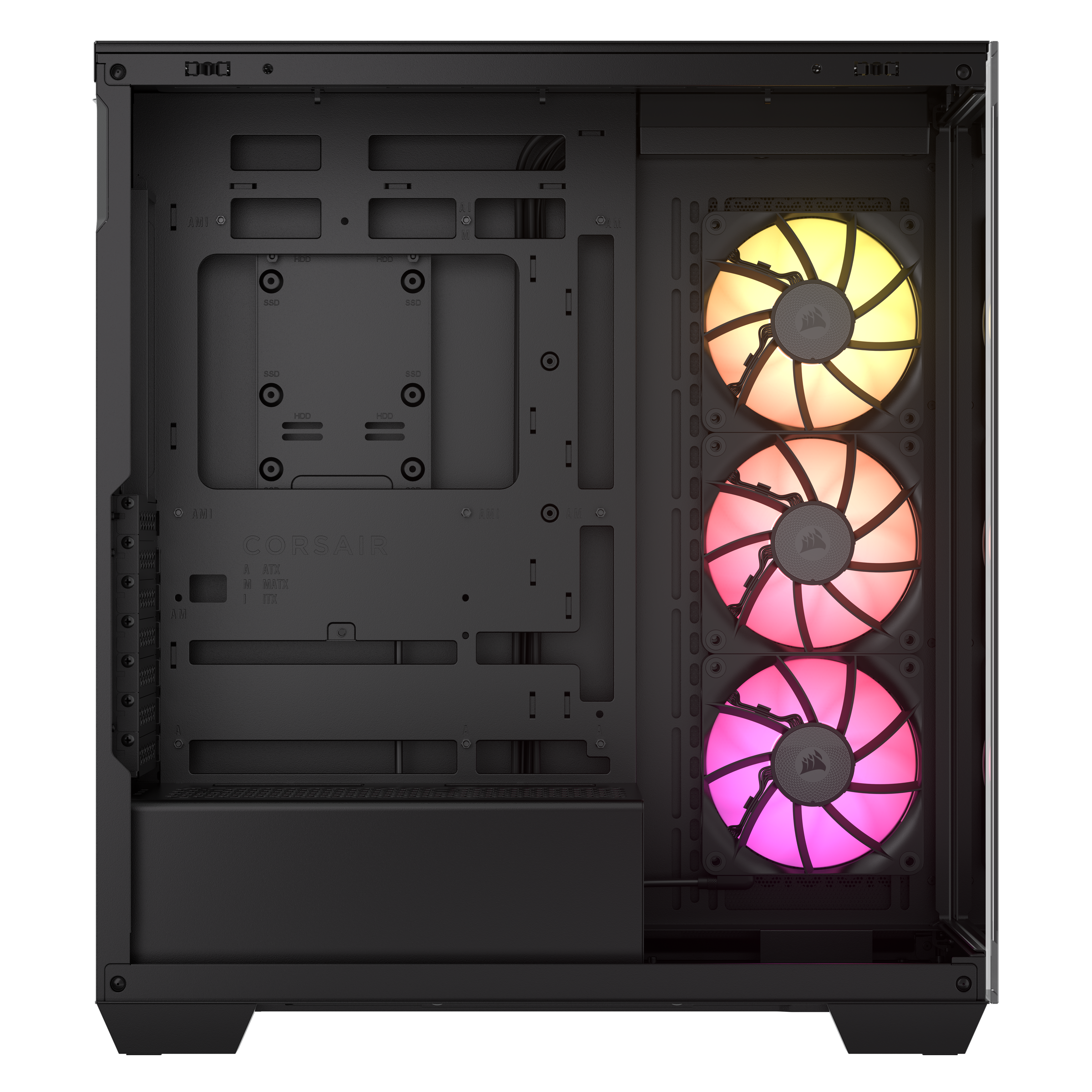 CORSAIR - Corsair 3500X RGB Tempered Glass Mid-Tower - Black