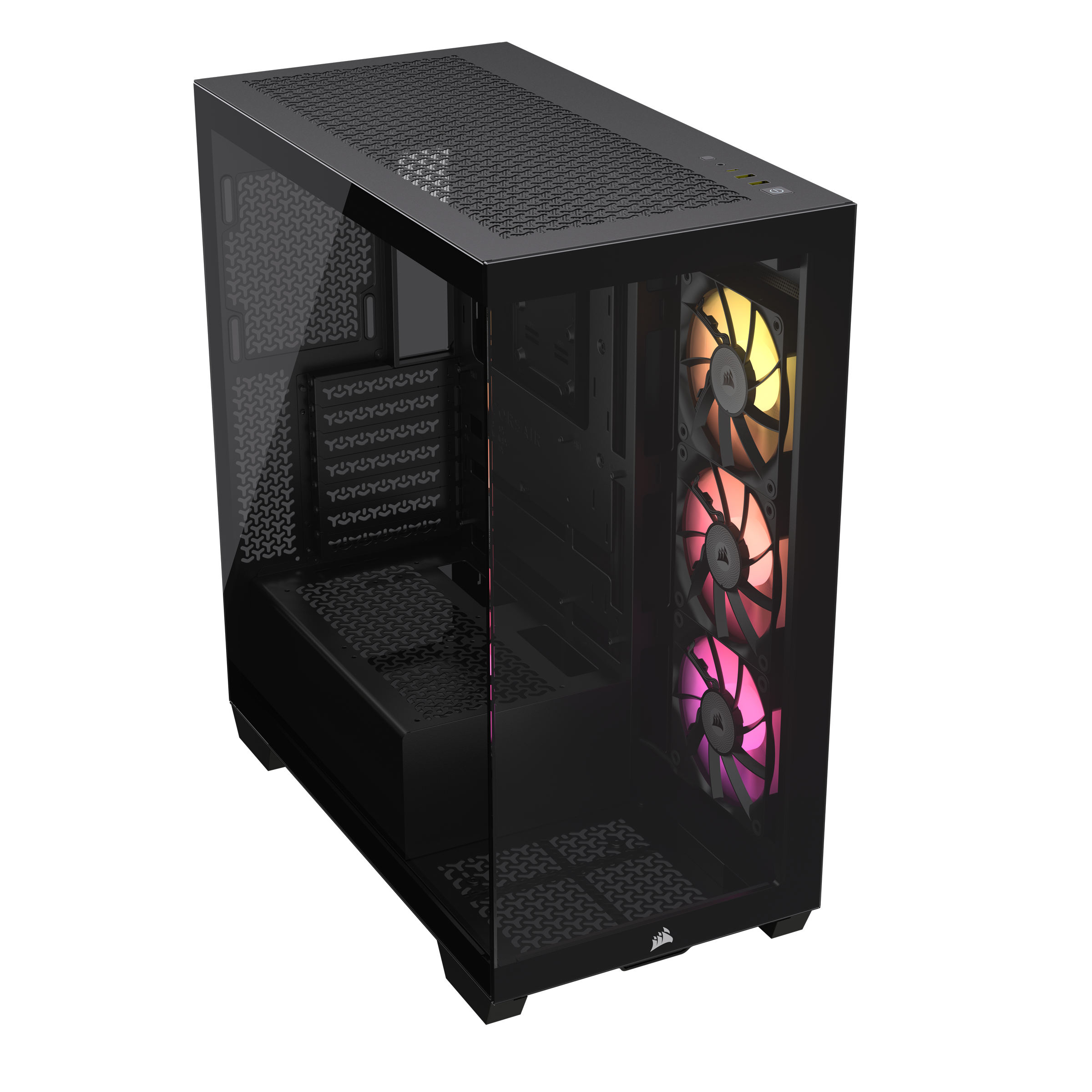 CORSAIR - Corsair 3500X RGB Tempered Glass Mid-Tower - Black