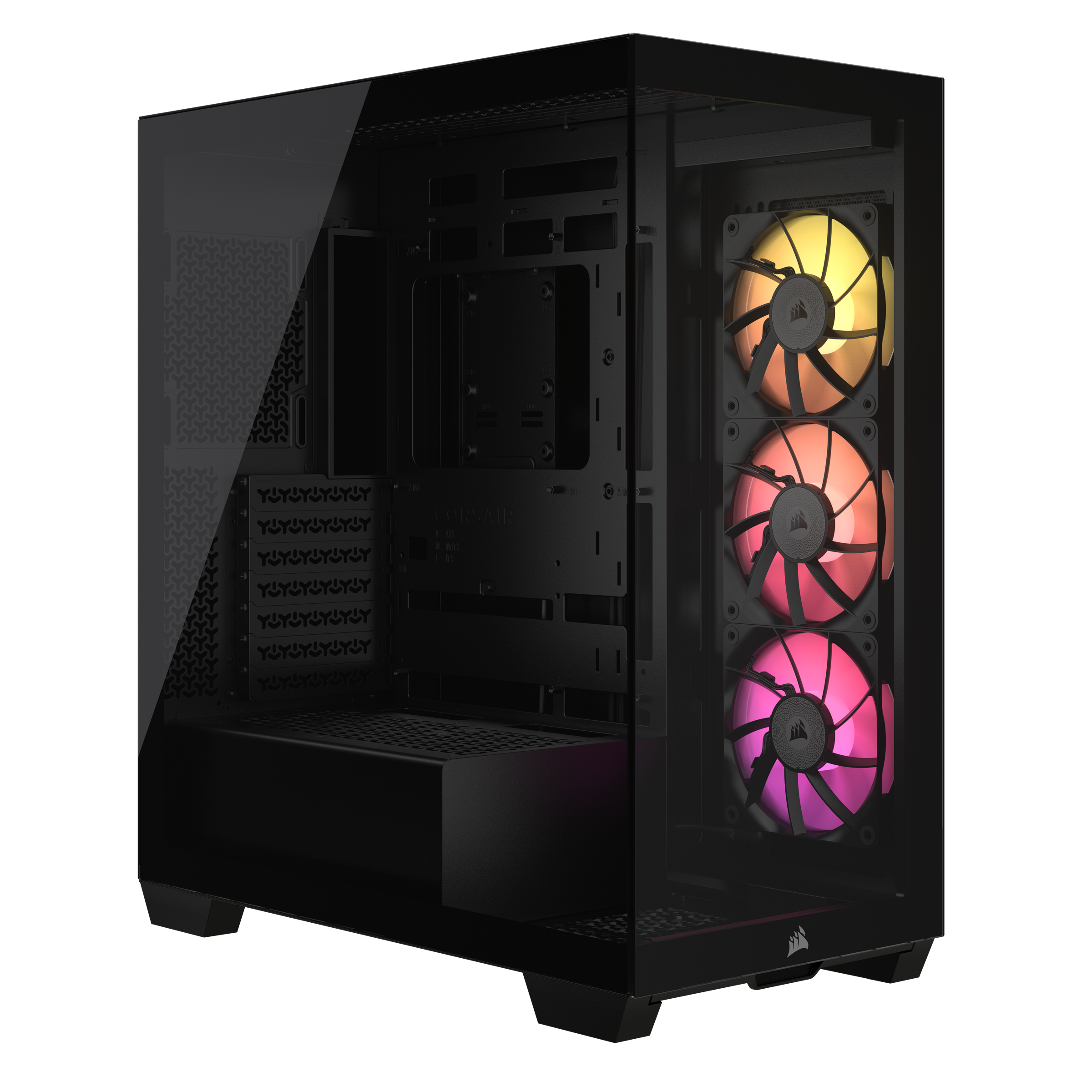 CORSAIR - Corsair 3500X RGB Tempered Glass Mid-Tower - Black