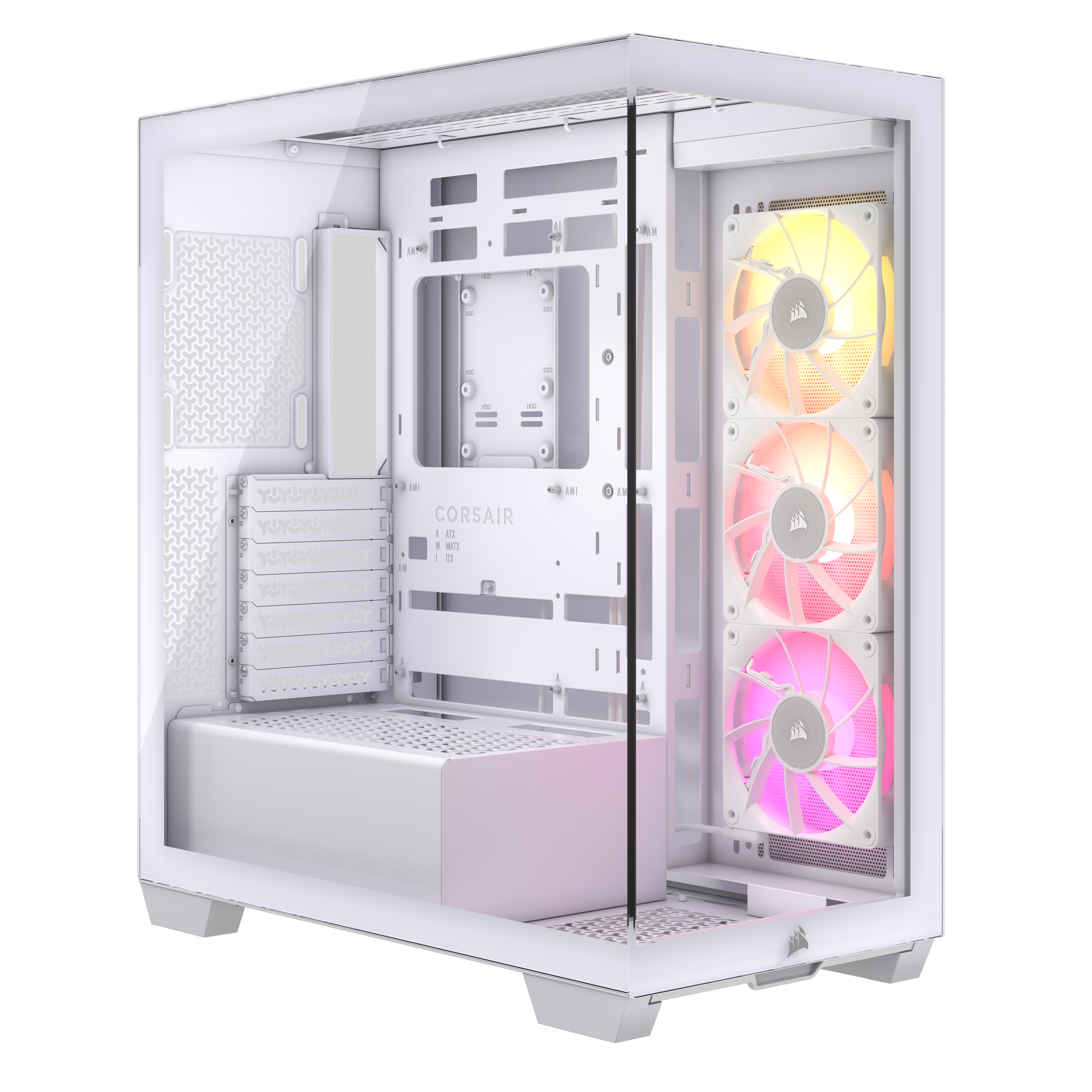 Corsair 3500X RGB Tempered Glass Mid-Tower - White