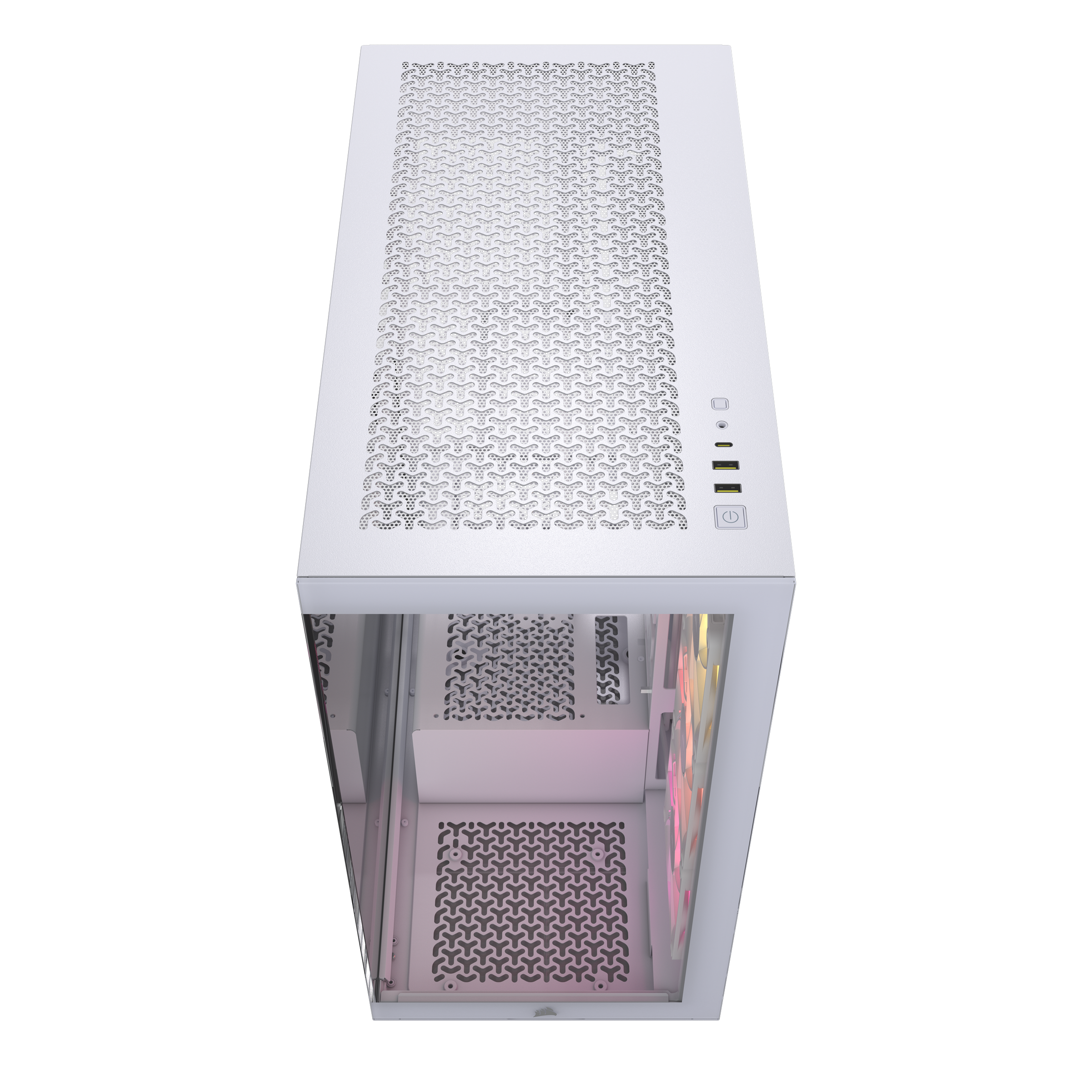 CORSAIR - Corsair 3500X RGB Tempered Glass Mid-Tower - White