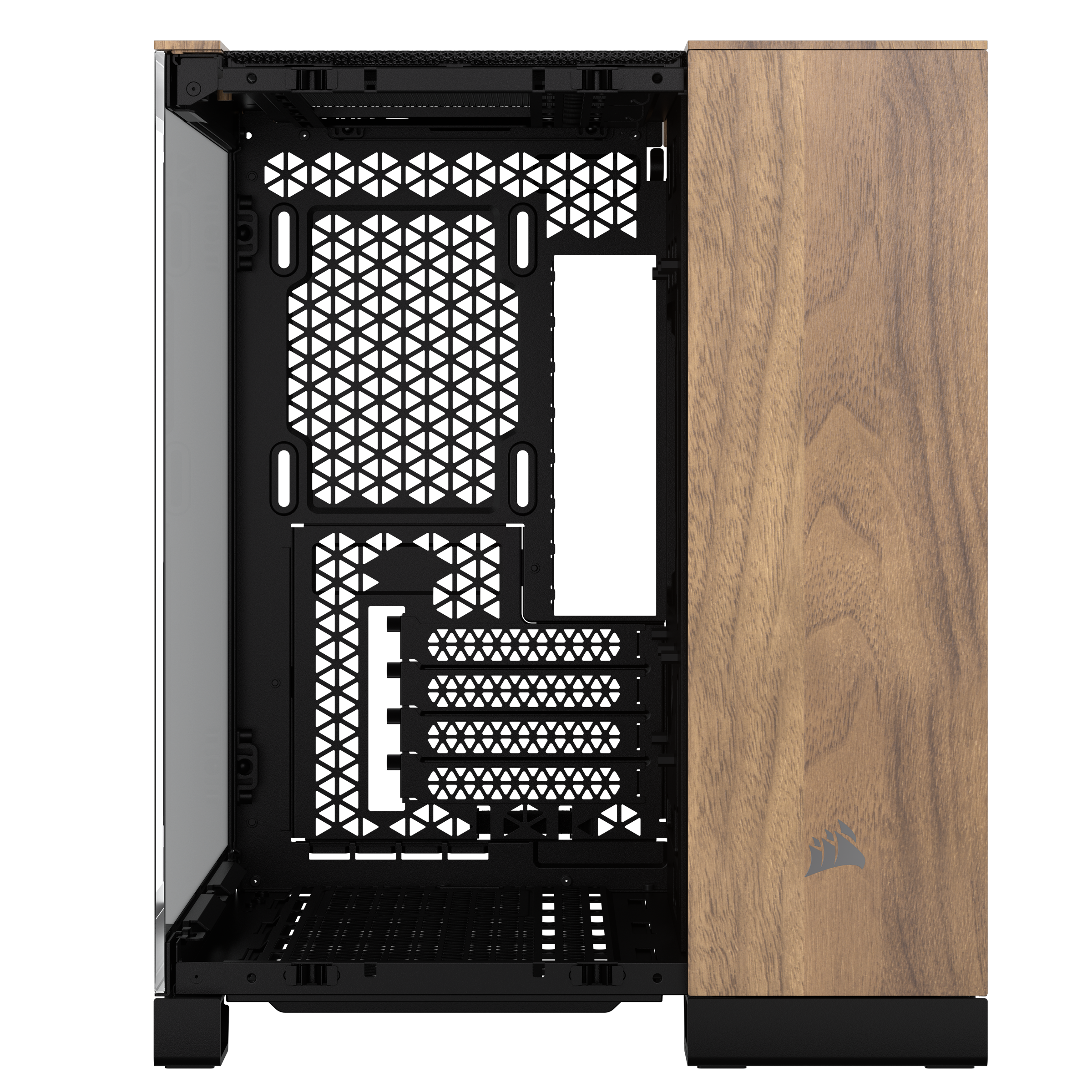 CORSAIR - Corsair 2500X Micro ATX Dual Chamber PC Case, Black/Walnut (CC-9011286-WW)