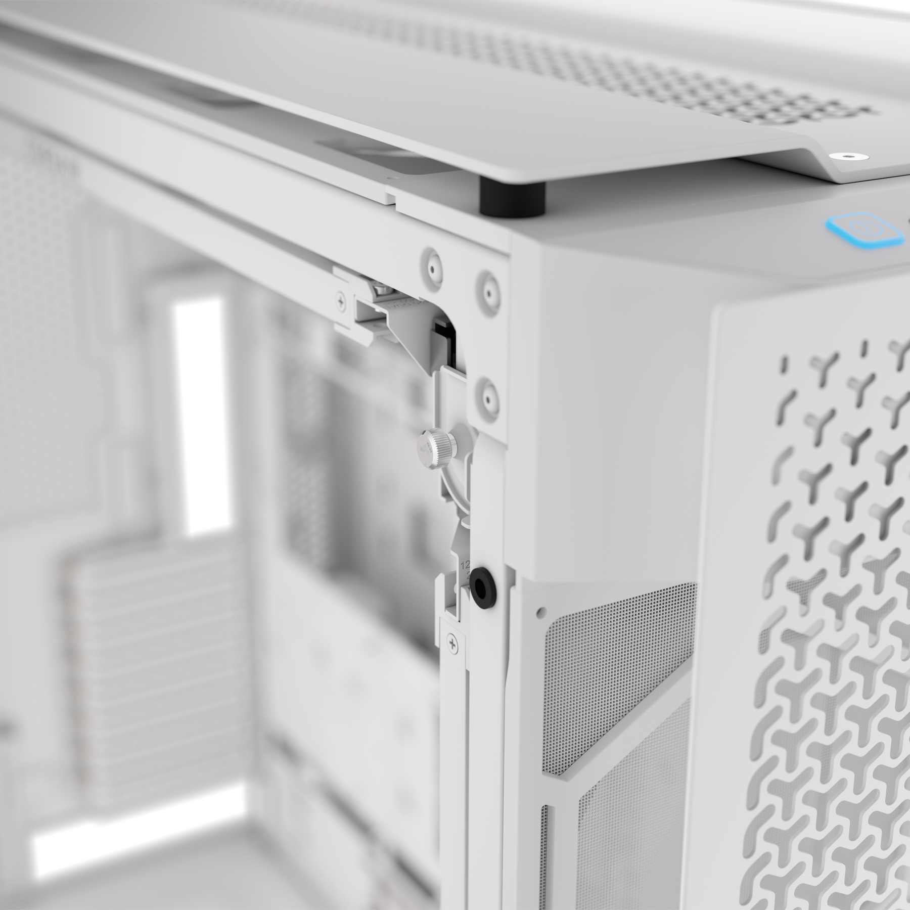 CORSAIR - Corsair iCUE LINK 9000D RGB AIRFLOW Super-Tower PC Case - White (CC-9011274-WW)