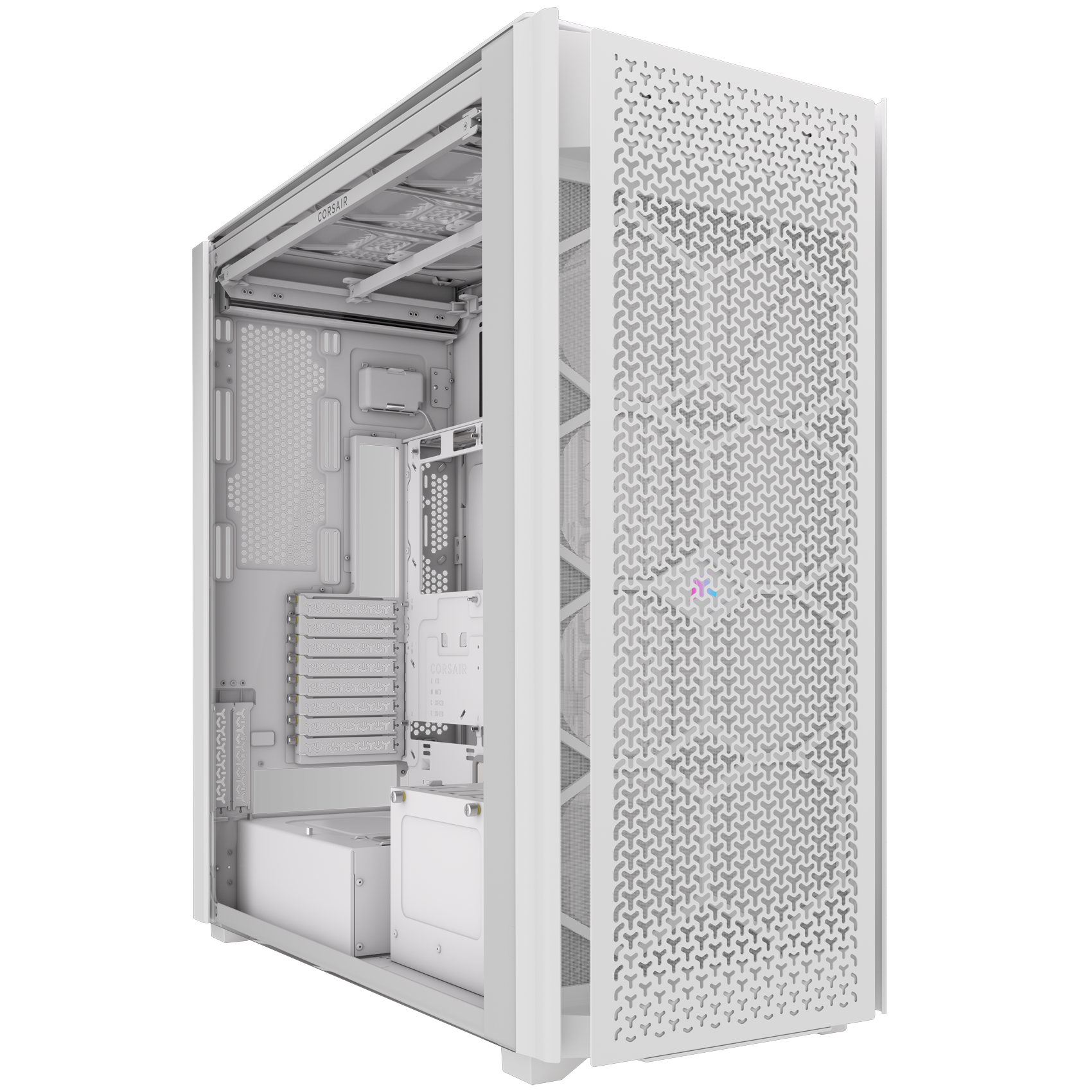 Corsair iCUE LINK 9000D RGB AIRFLOW Super-Tower PC Case - White (CC-9011274-WW)