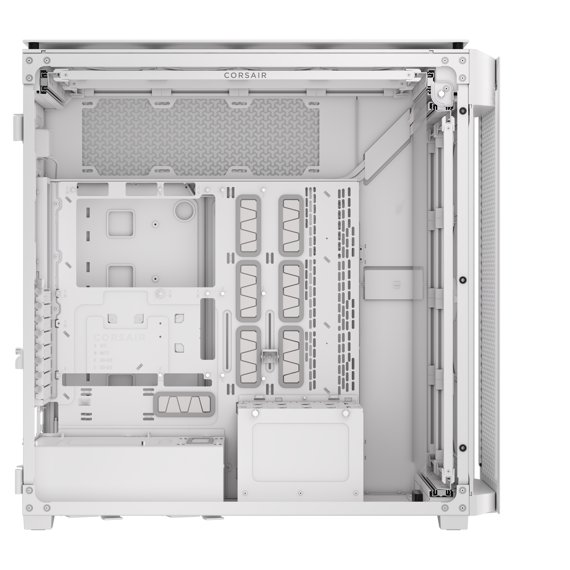 CORSAIR - Corsair iCUE LINK 9000D RGB AIRFLOW Super-Tower PC Case - White (CC-9011274-WW)