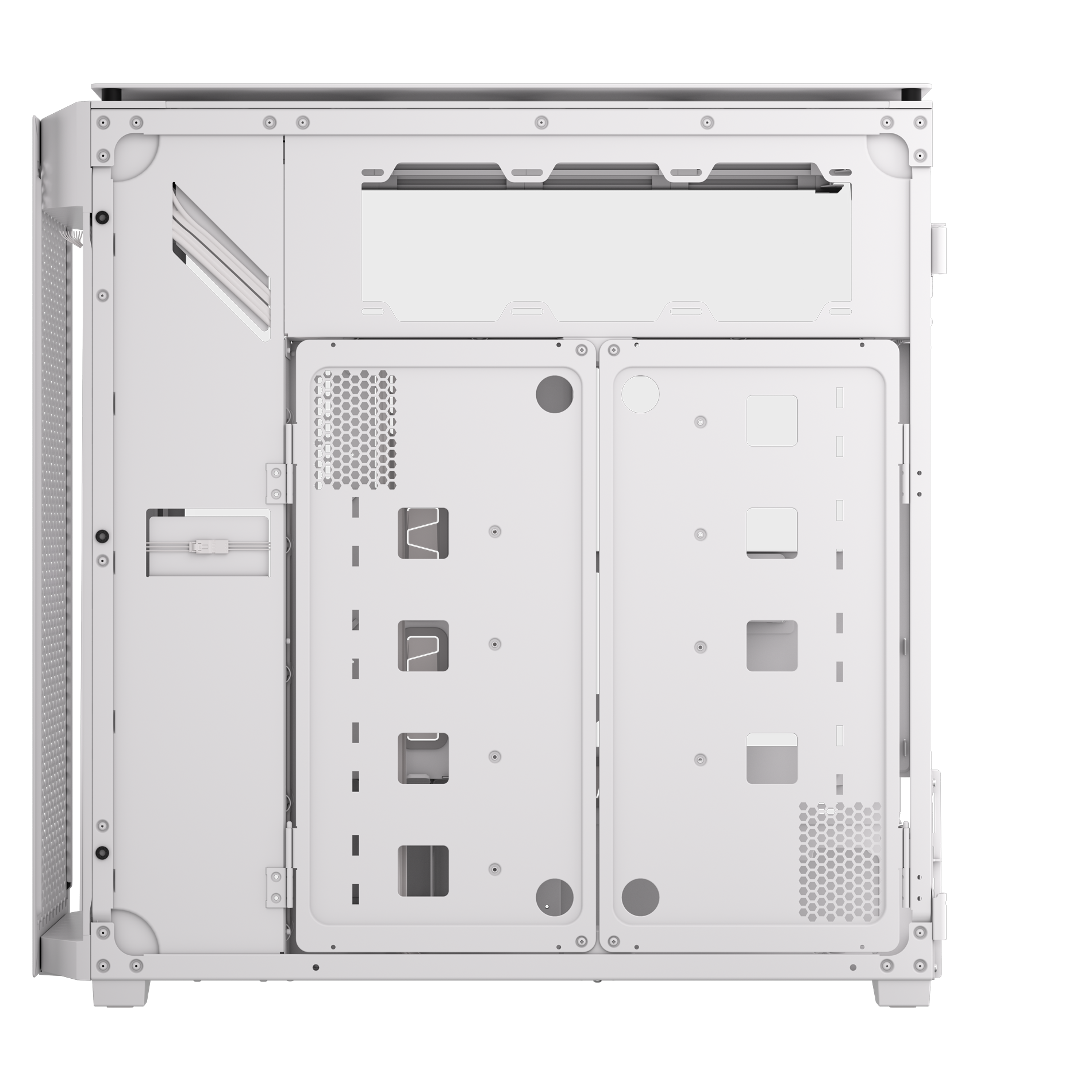 CORSAIR - Corsair iCUE LINK 9000D RGB AIRFLOW Super-Tower PC Case - White (CC-9011274-WW)