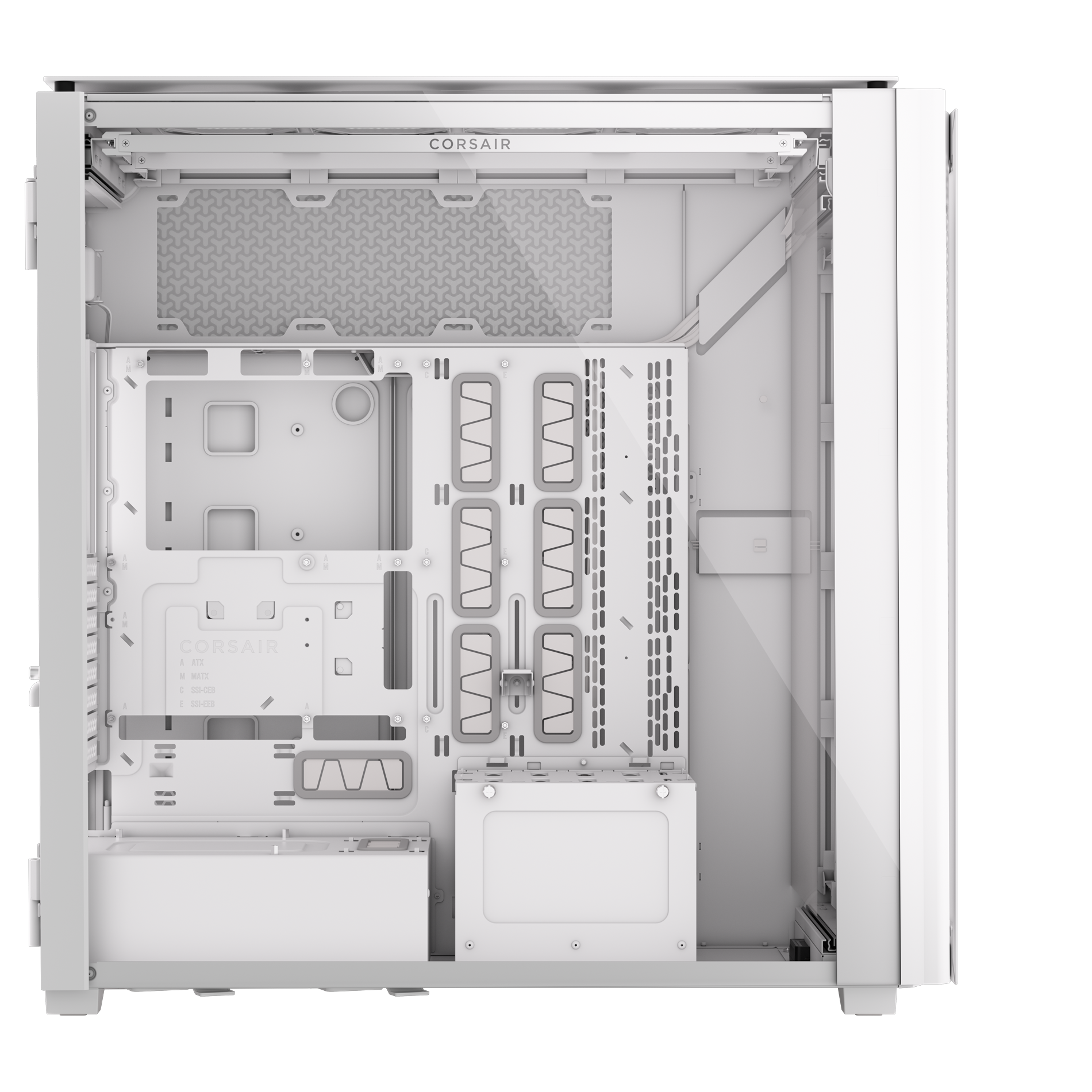 CORSAIR - Corsair iCUE LINK 9000D RGB AIRFLOW Super-Tower PC Case - White (CC-9011274-WW)