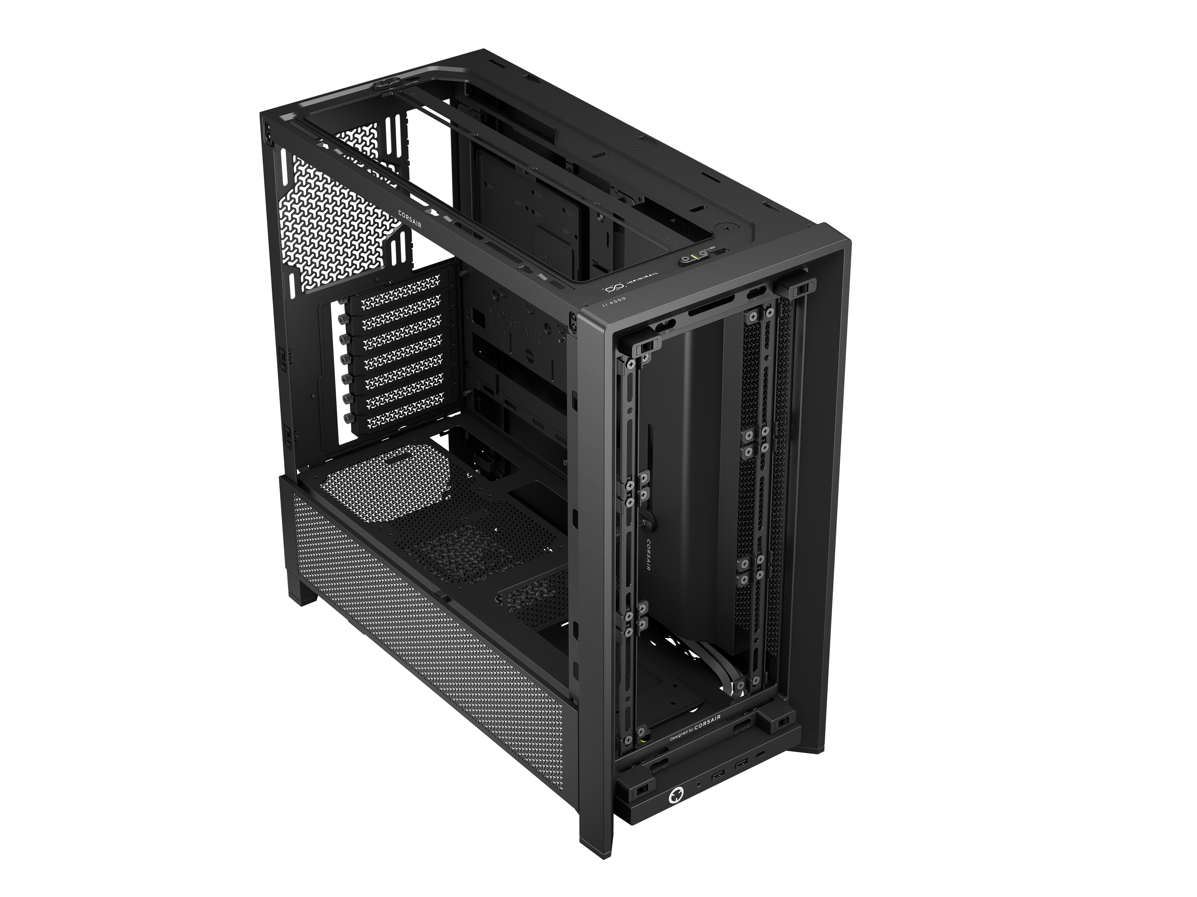 CORSAIR - CORSAIR FRAME 4000D Mid-Tower PC Case - Black