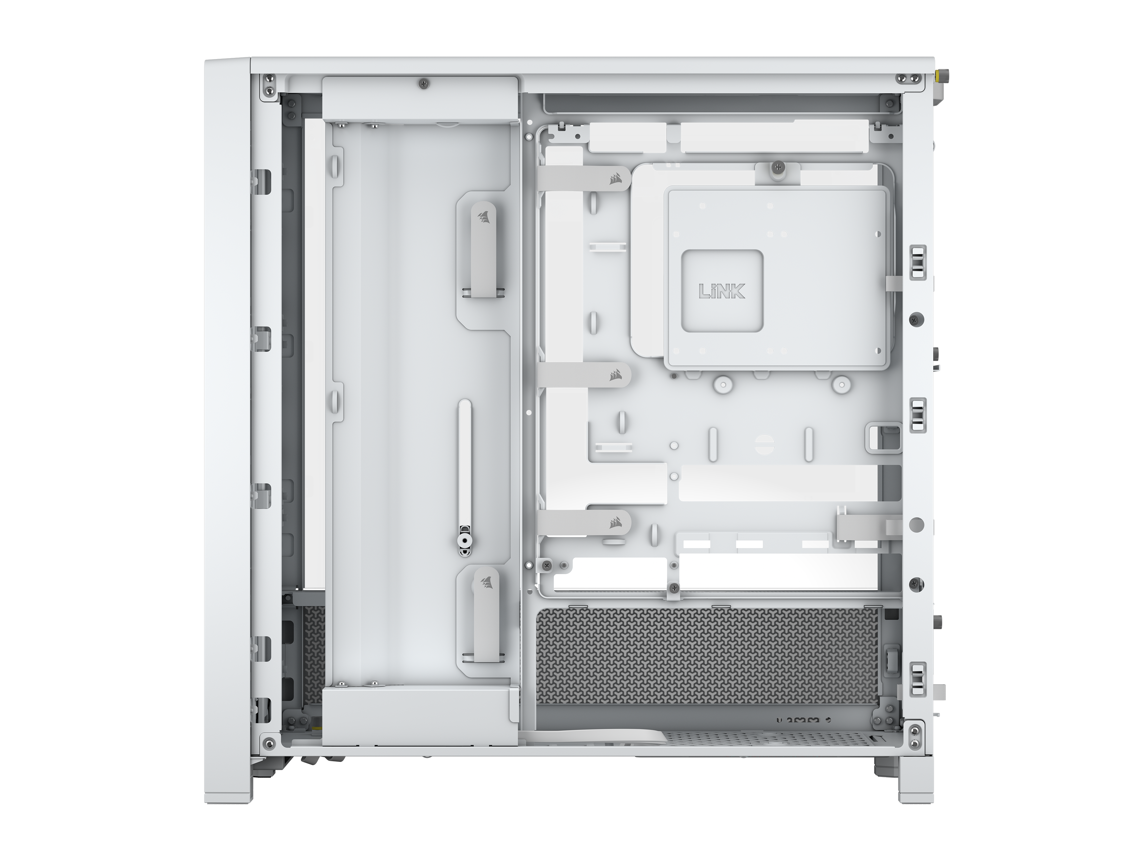 CORSAIR - CORSAIR FRAME 4000D Mid-Tower PC Case - White