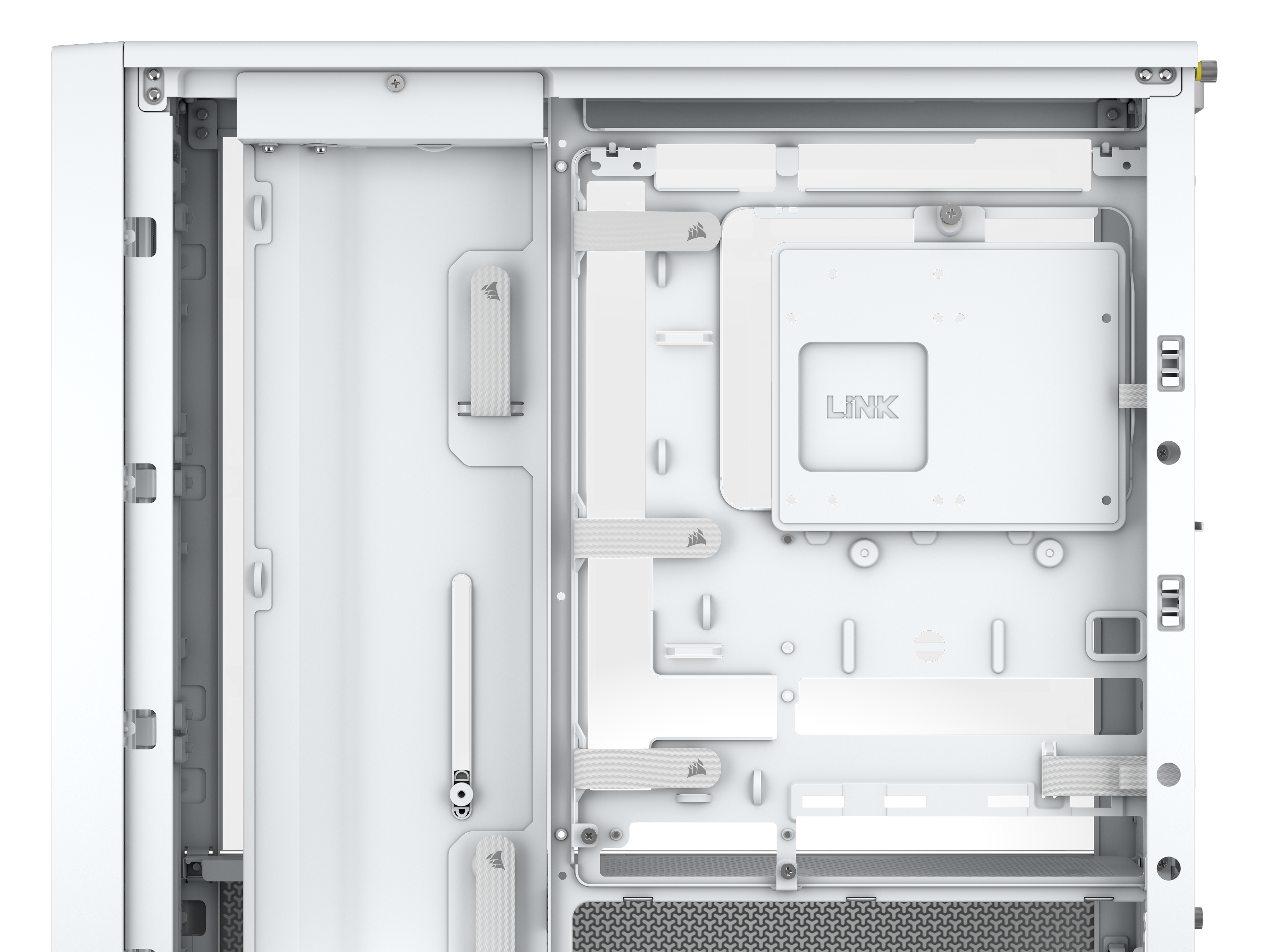 CORSAIR - CORSAIR FRAME 4000D Mid-Tower PC Case - White