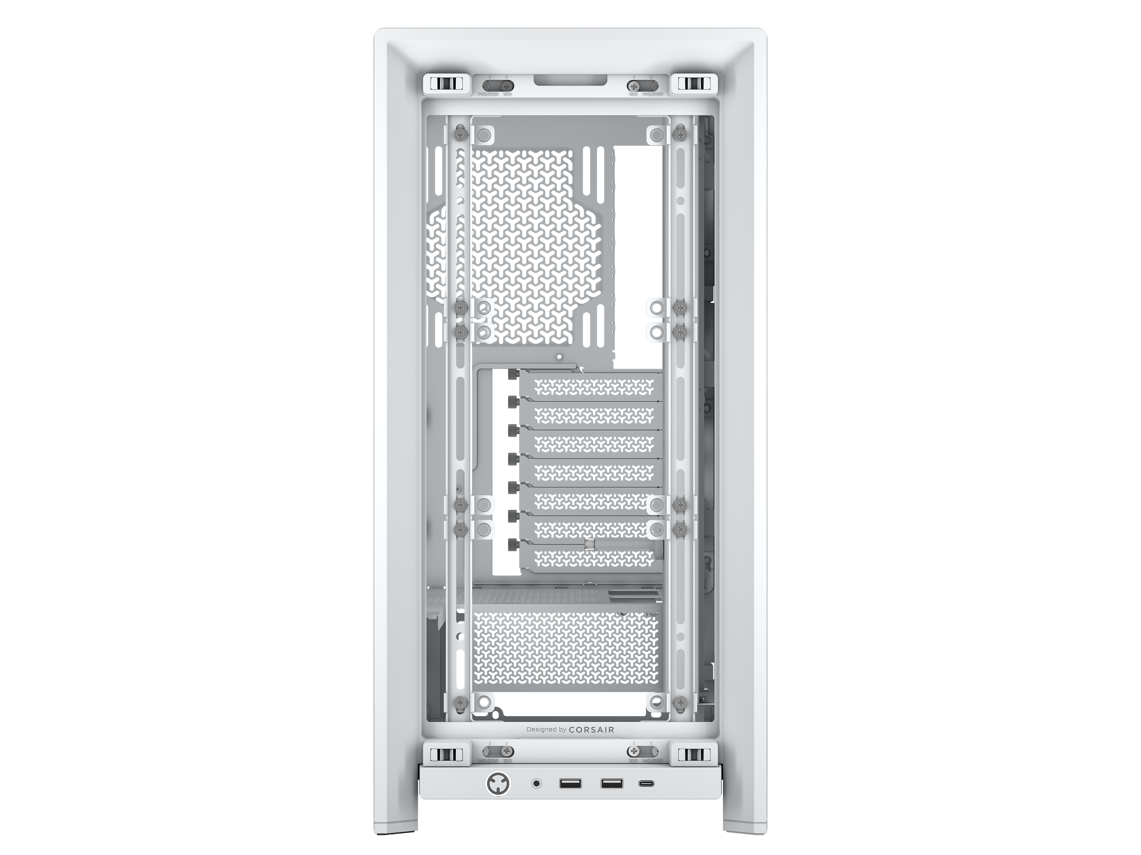 CORSAIR - CORSAIR FRAME 4000D Mid-Tower PC Case - White