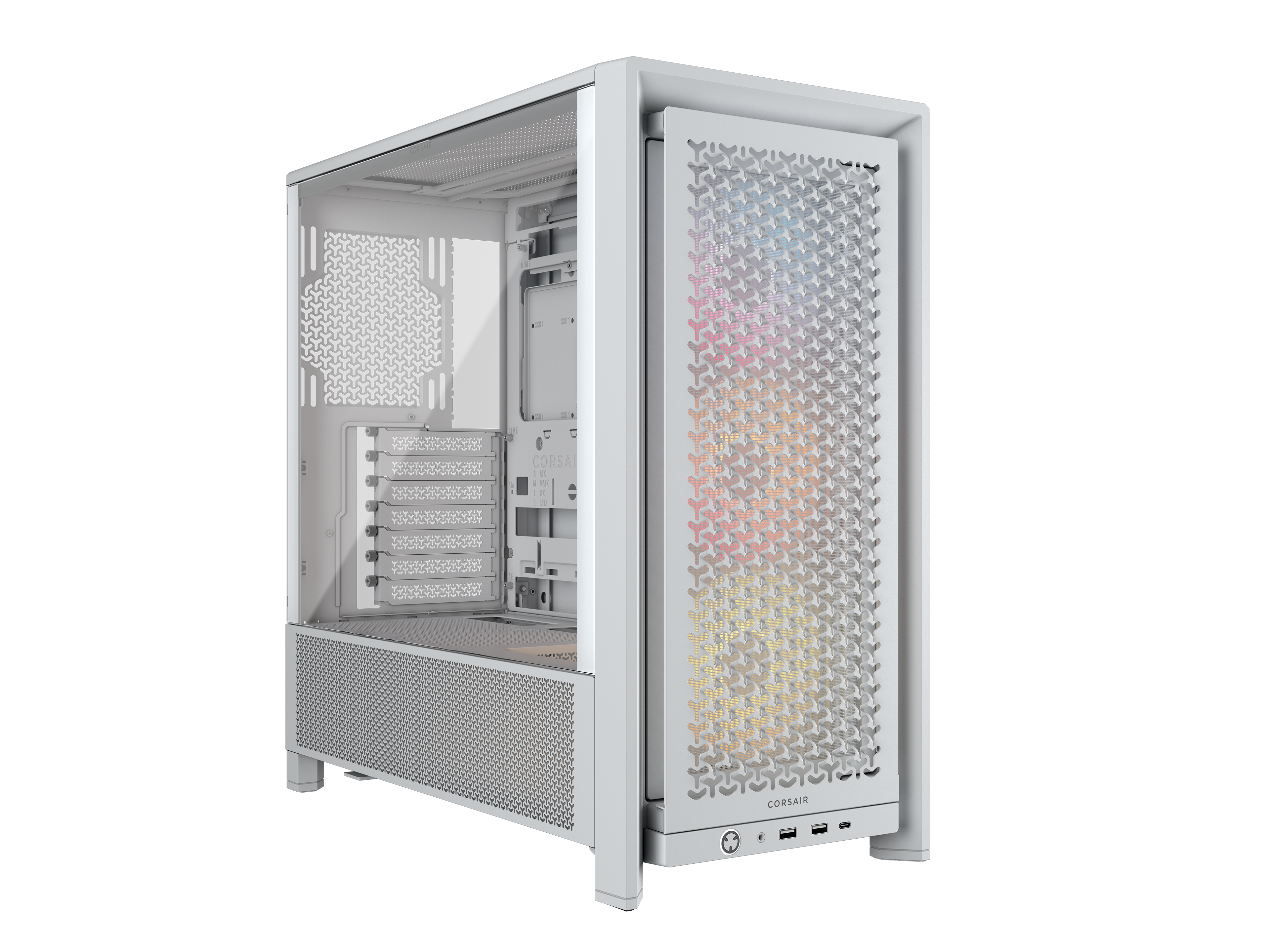 CORSAIR FRAME 4000D RS ARGB Mid-Tower PC Case - White