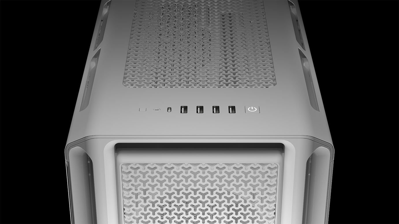 CORSAIR - Corsair 5000T Mid-Tower PC Case - White