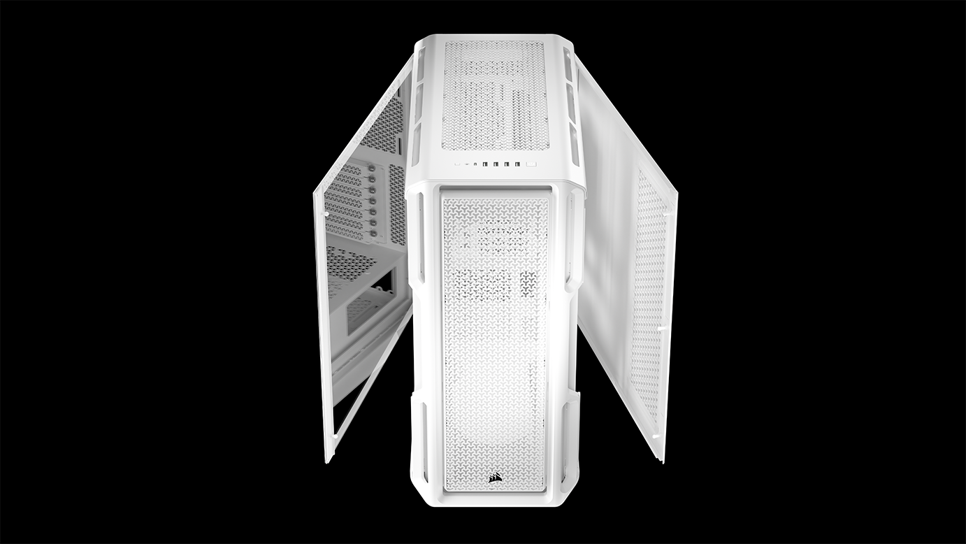 CORSAIR - Corsair 5000T Mid-Tower PC Case - White