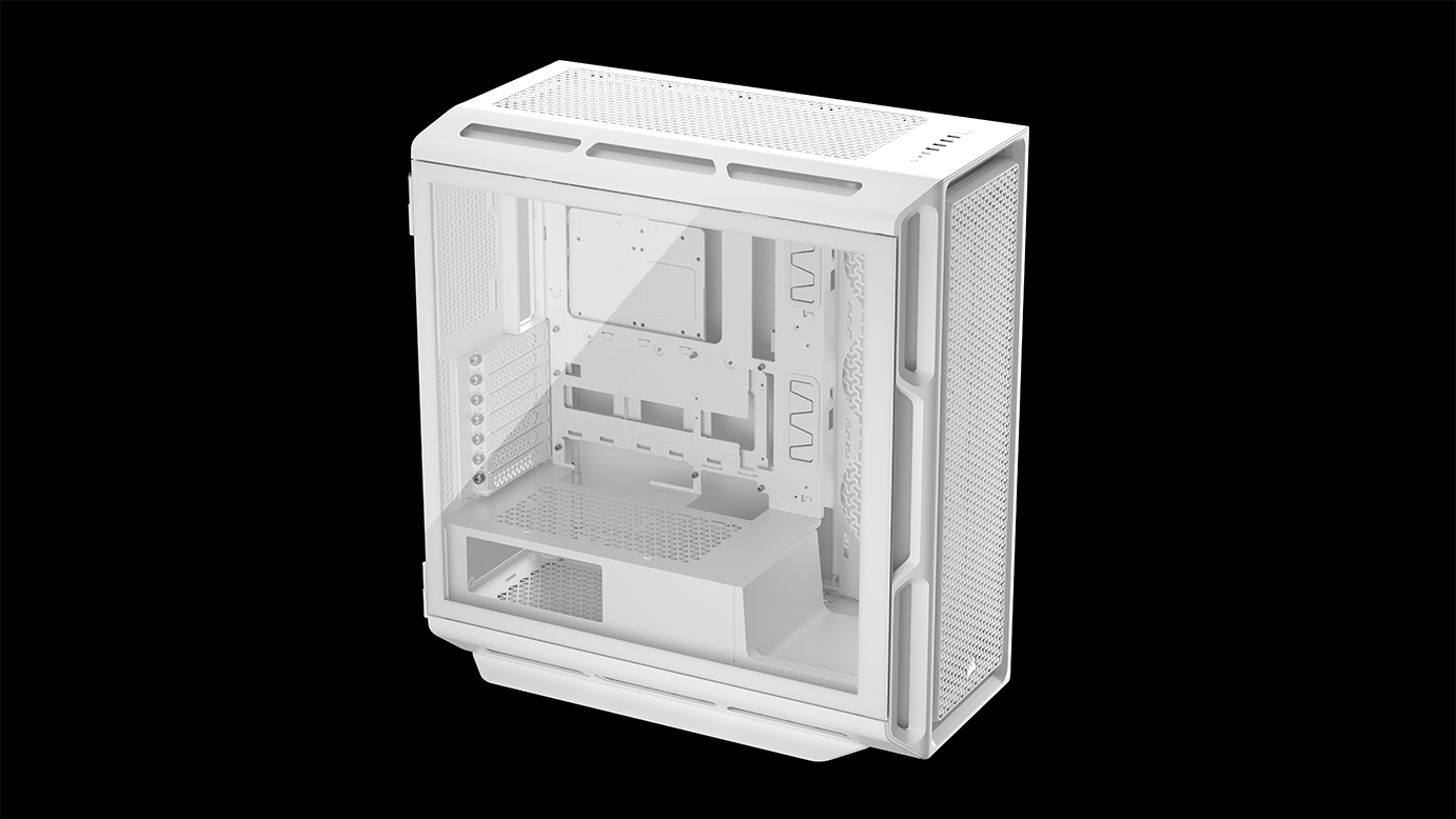 CORSAIR - Corsair 5000T Mid-Tower PC Case - White