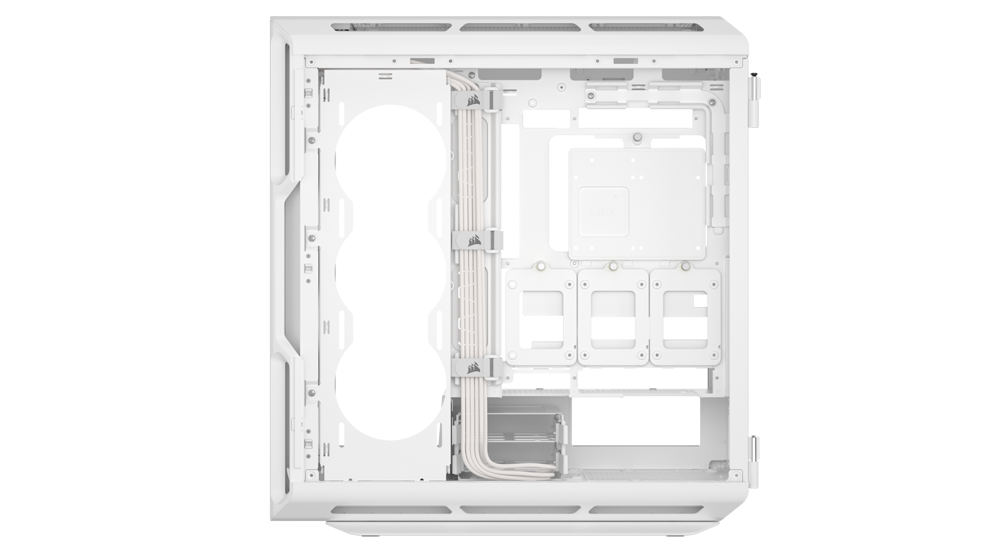 CORSAIR - Corsair 5000T Mid-Tower PC Case - White