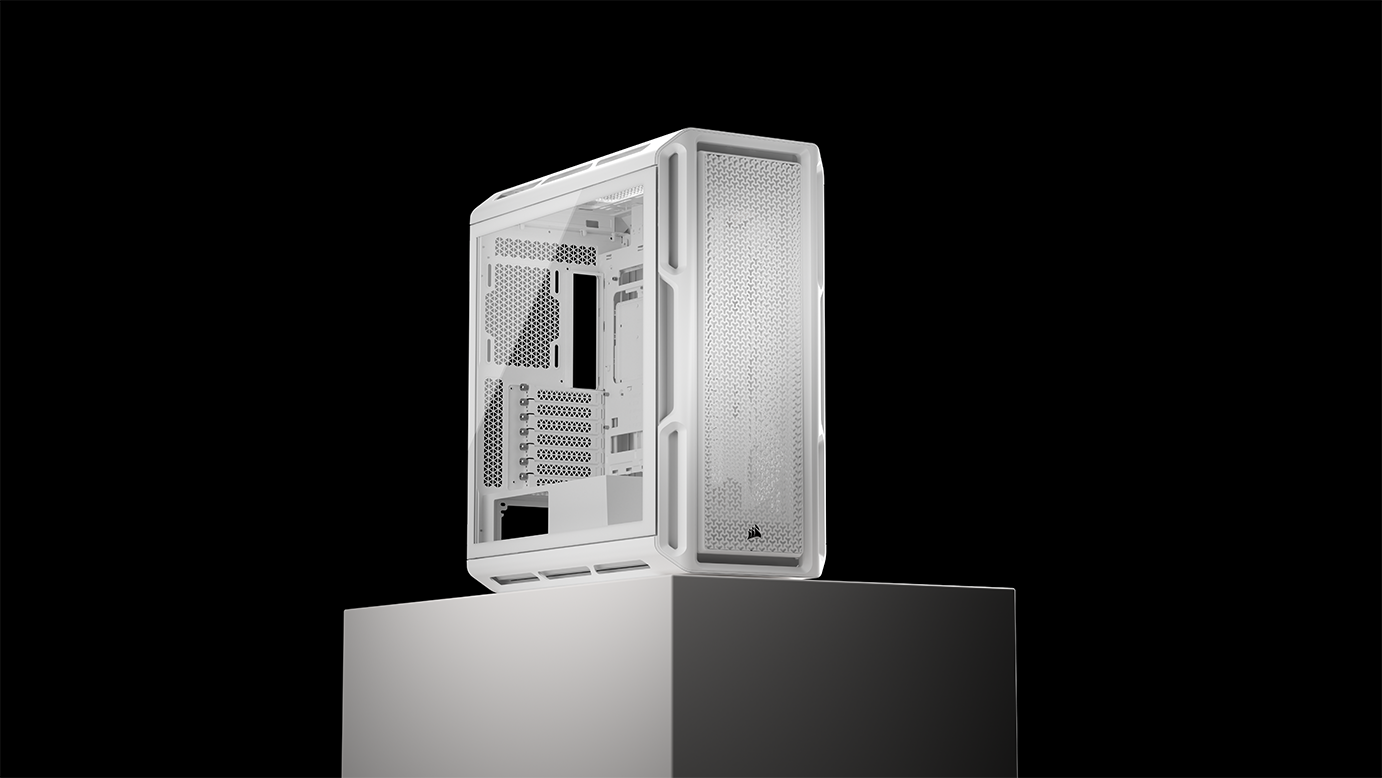 CORSAIR - Corsair 5000T Mid-Tower PC Case - White