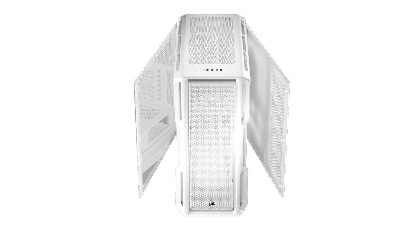 CORSAIR - Corsair 5000T Mid-Tower PC Case - White