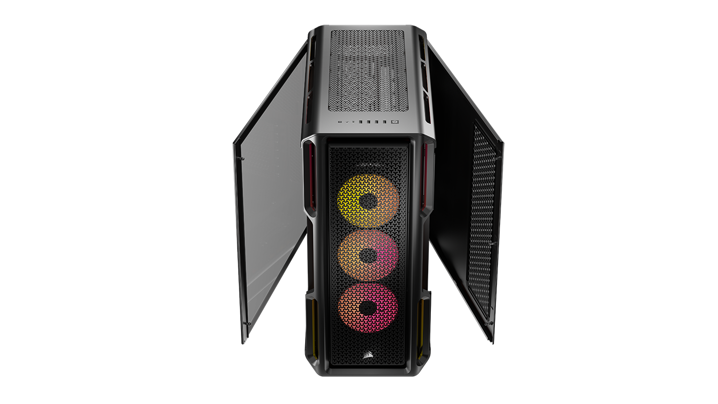 CORSAIR - Corsair iCUE LINK 5000T LX RGB Mid-Tower PC Case - Black