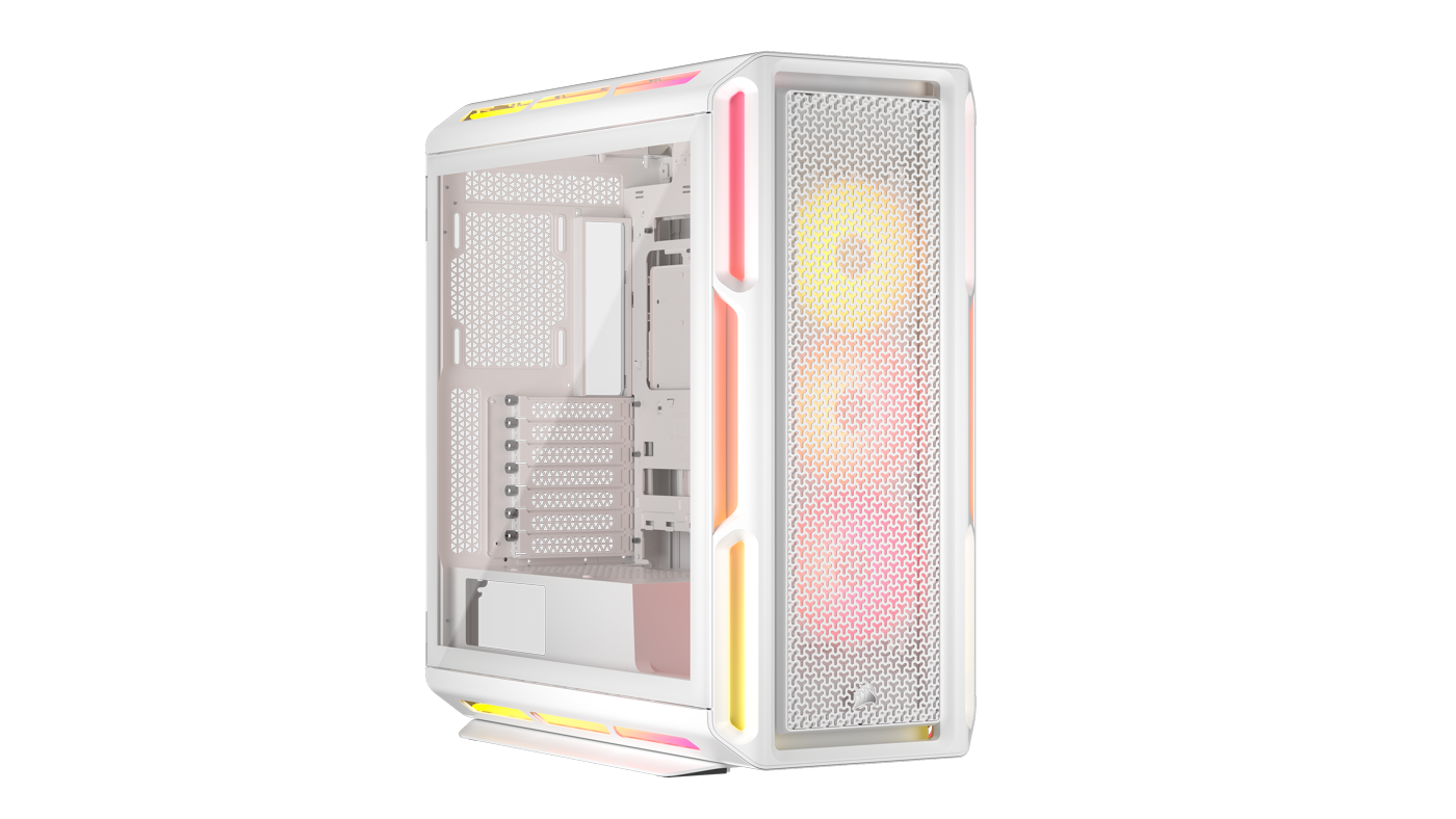 Corsair iCUE LINK 5000T LX RGB Mid-Tower PC Case - White