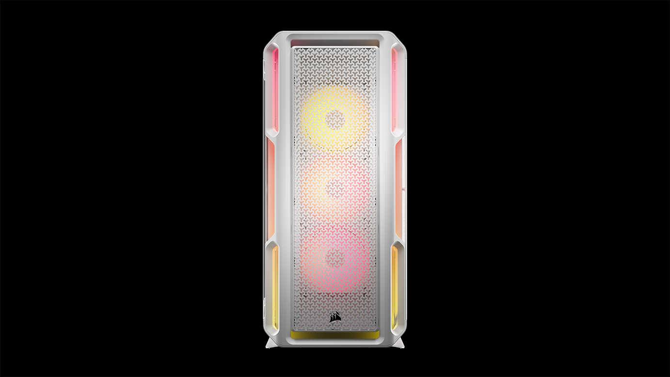 CORSAIR - Corsair iCUE LINK 5000T LX RGB Mid-Tower PC Case - White